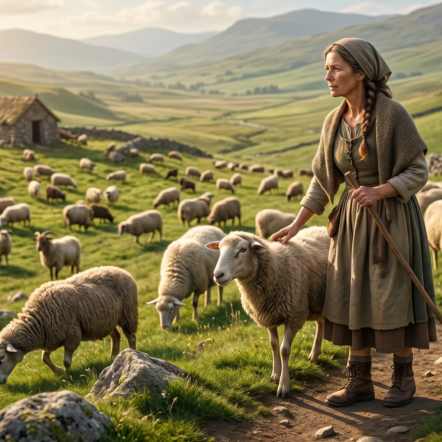 The Faithful Shepherd Watching the Flock