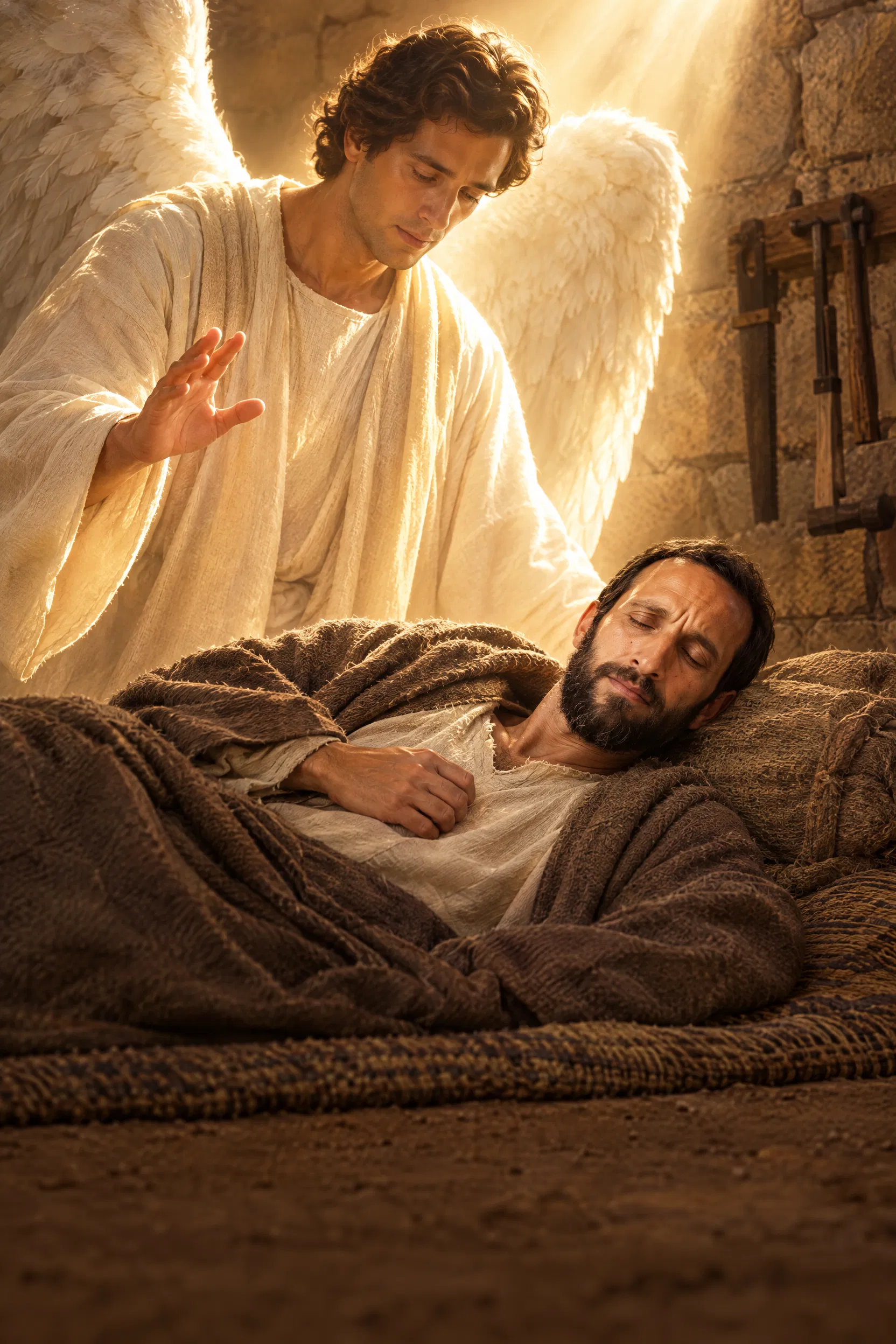 The Angel Appears to Sleeping Joseph in a Dream