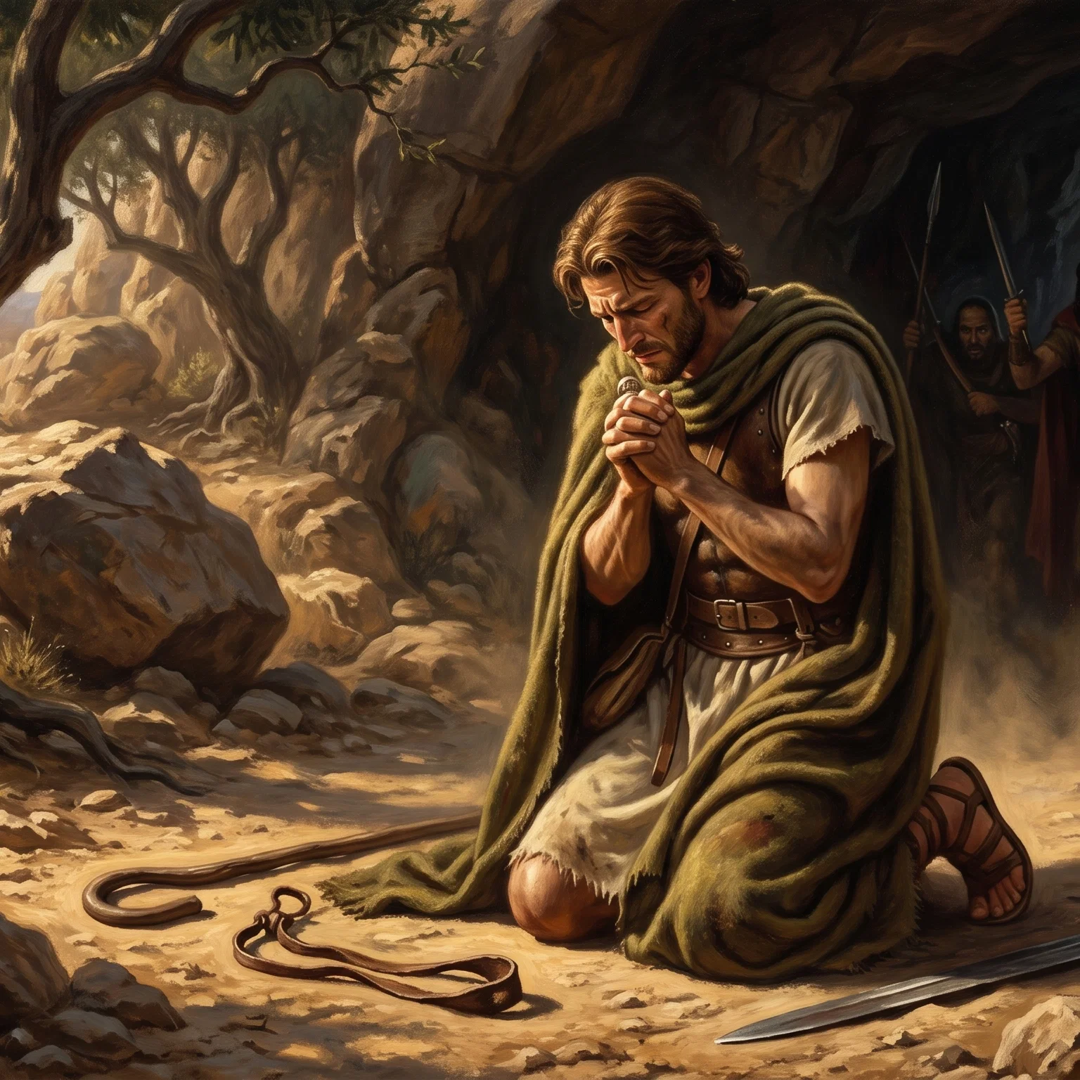 David Seeking Divine Refuge