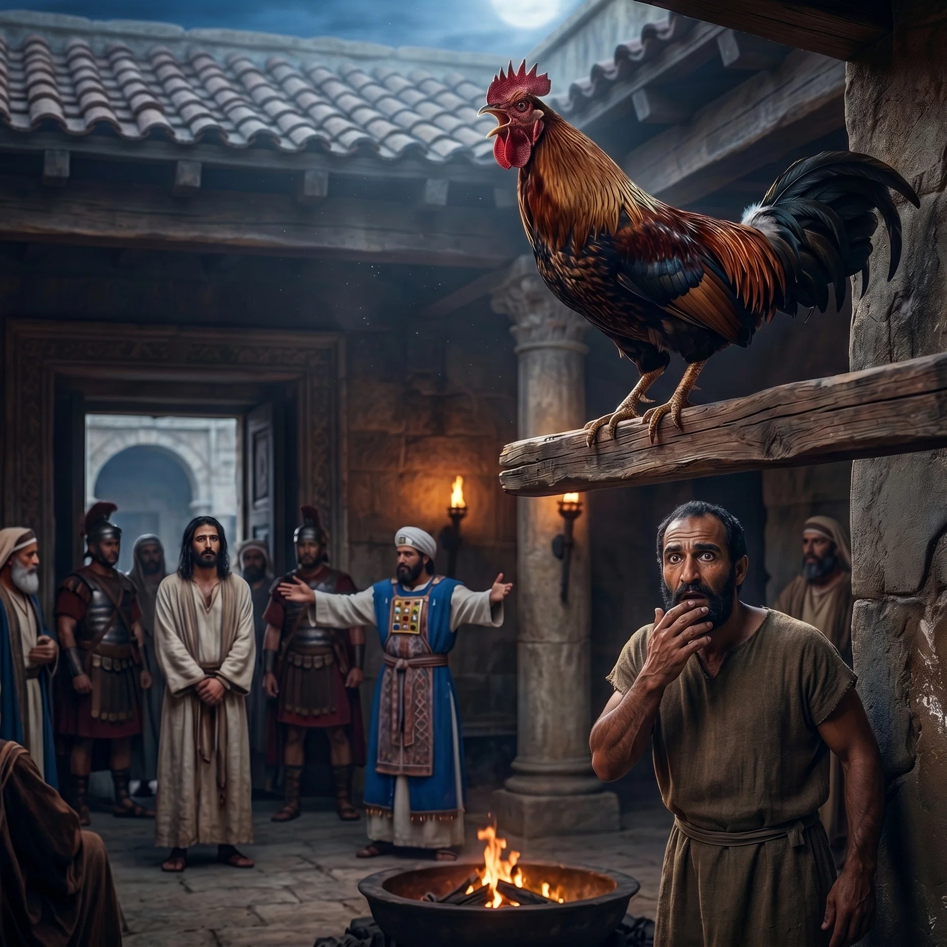The Crowing Rooster at Peter's Denial