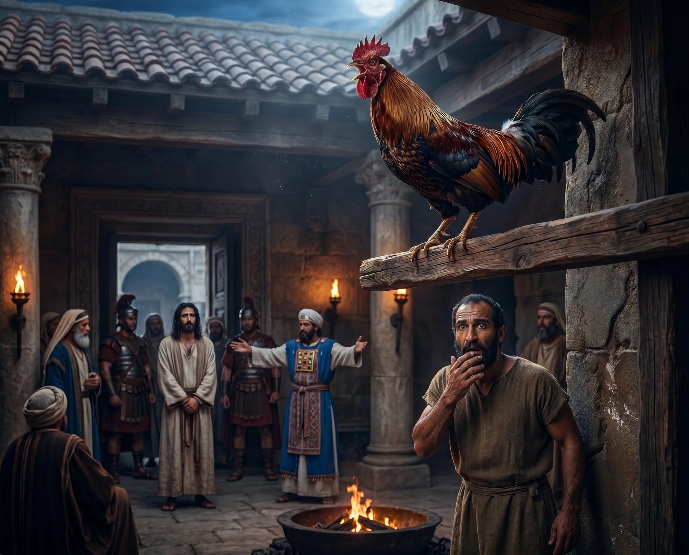 The Crowing Rooster at Peter's Denial