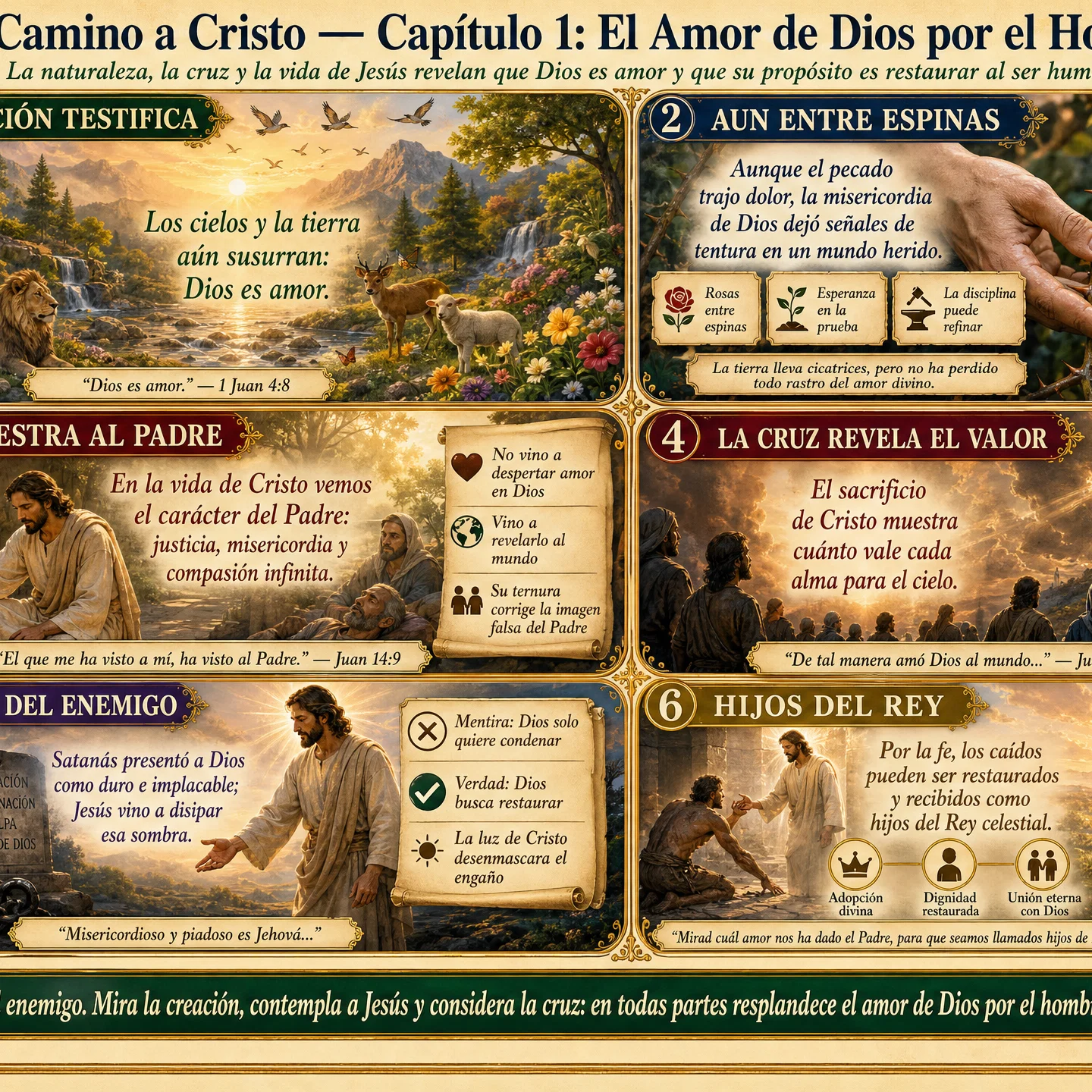 Spanish Steps to Christ Chapter 1 Visual Journey