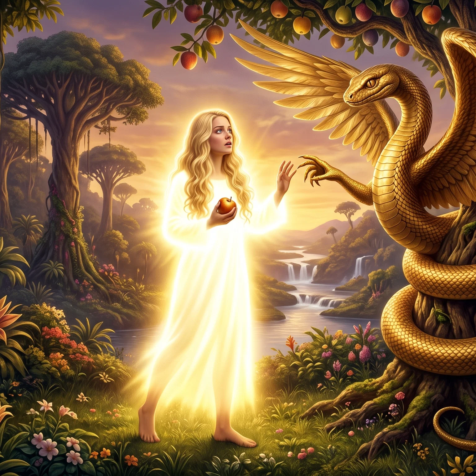 The Serpent's Deceptive Whisper in Eden