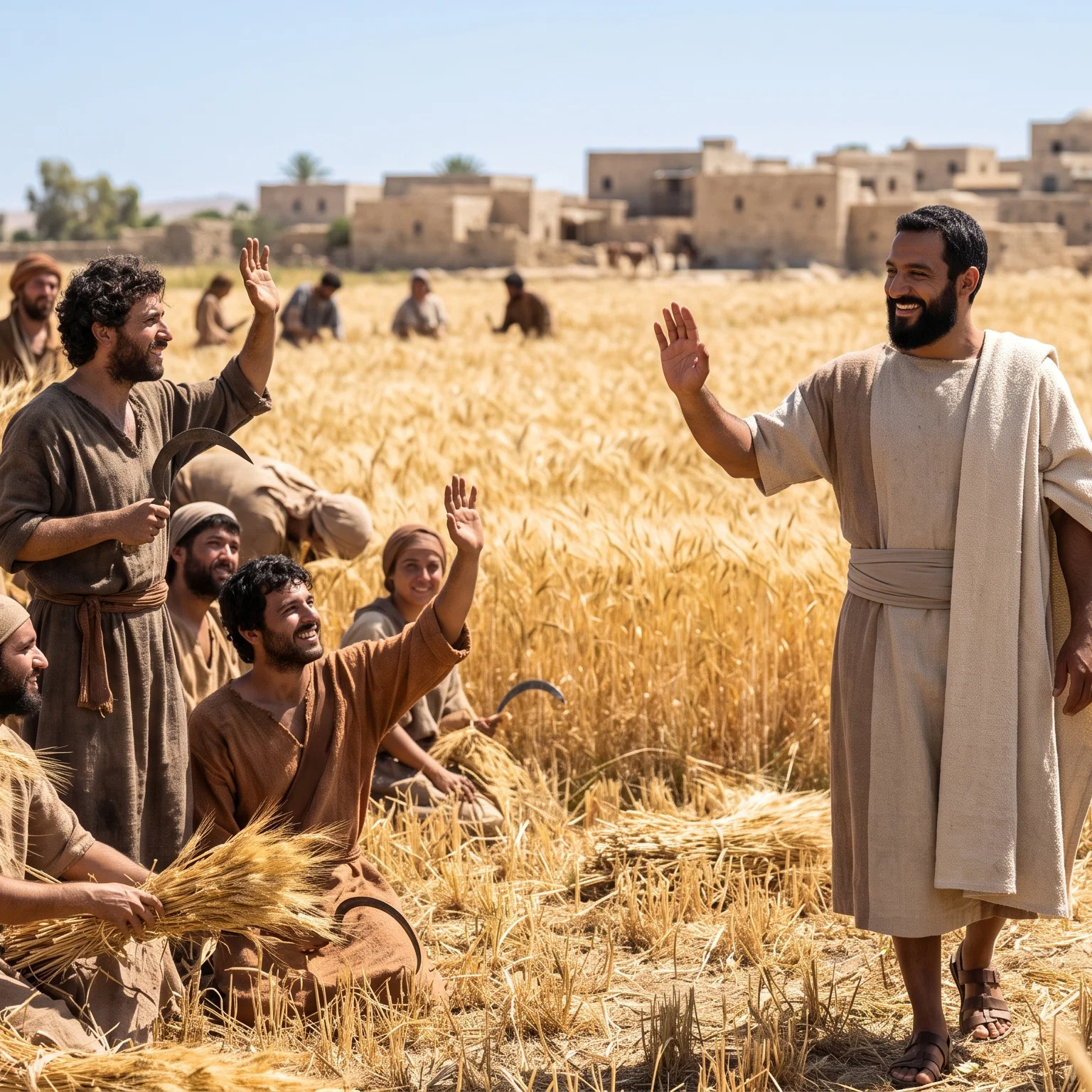 Boaz Greets the Faithful Ruth