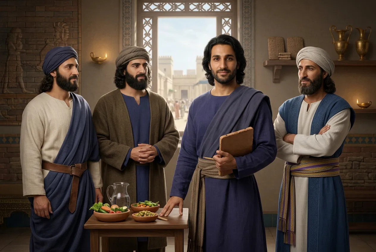 Daniel and His Three Friends in Babylon