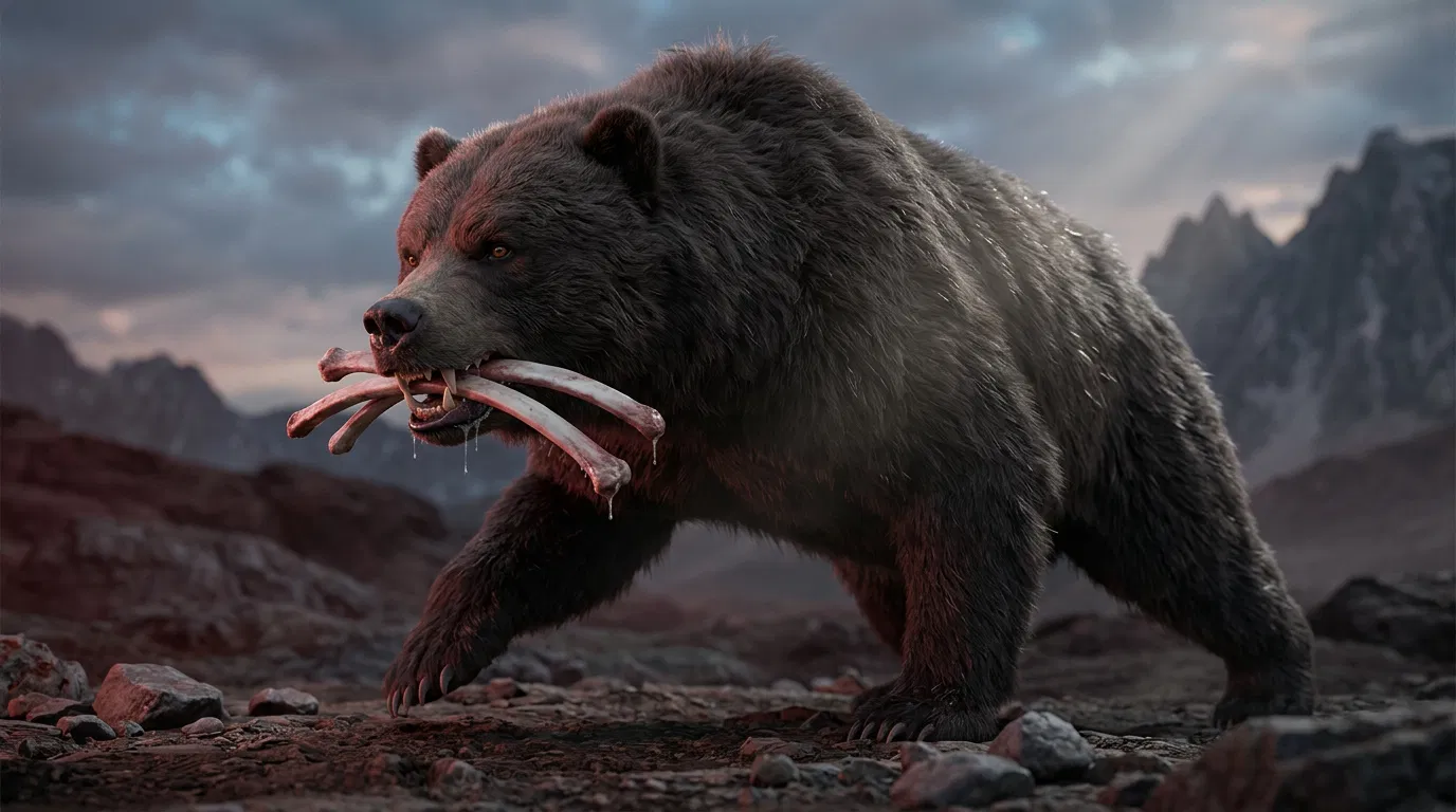 The Bear with Ribs in Its Mouth