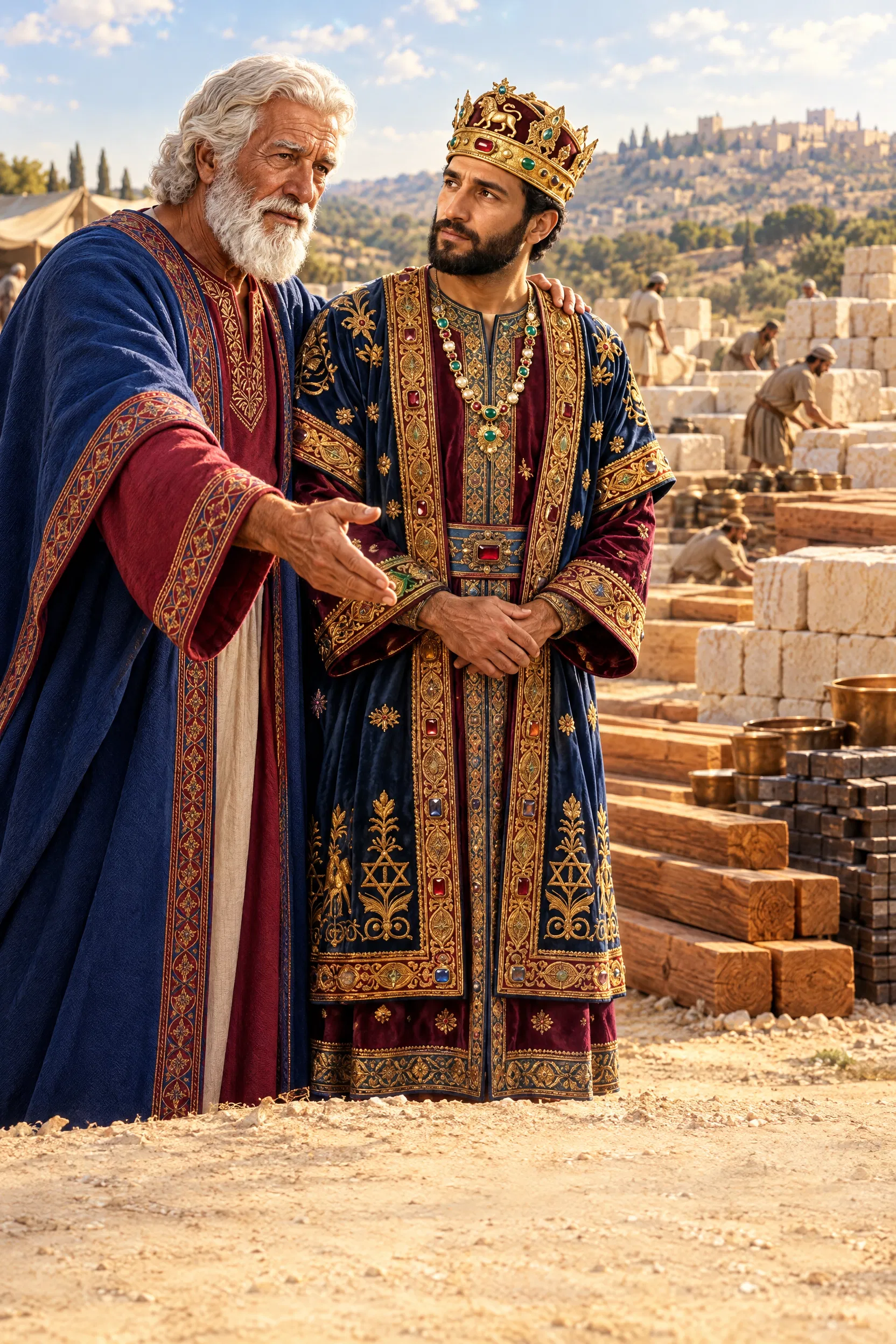 David Charges Solomon to Build the Temple