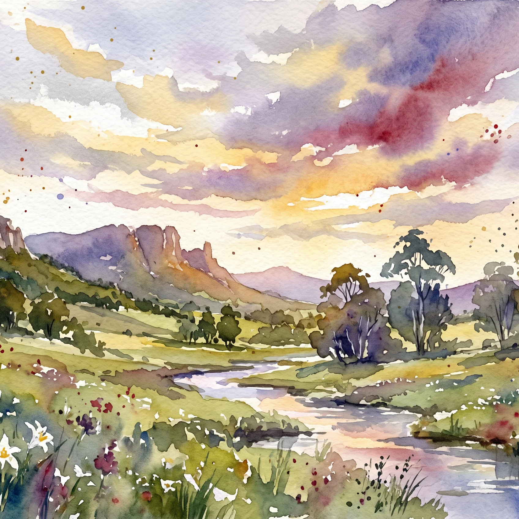 Divine Radiance Over Sacred Tasmanian Peaks