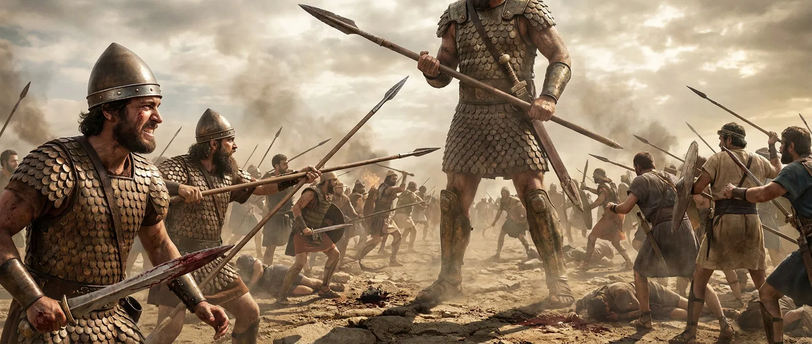 David and Abishai Facing the Giant
