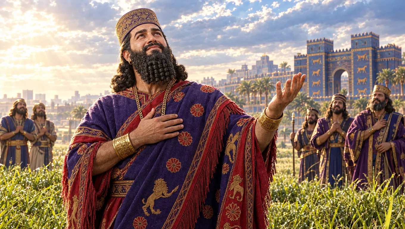 Nebuchadnezzar Looks to Heaven as His Reason Returns