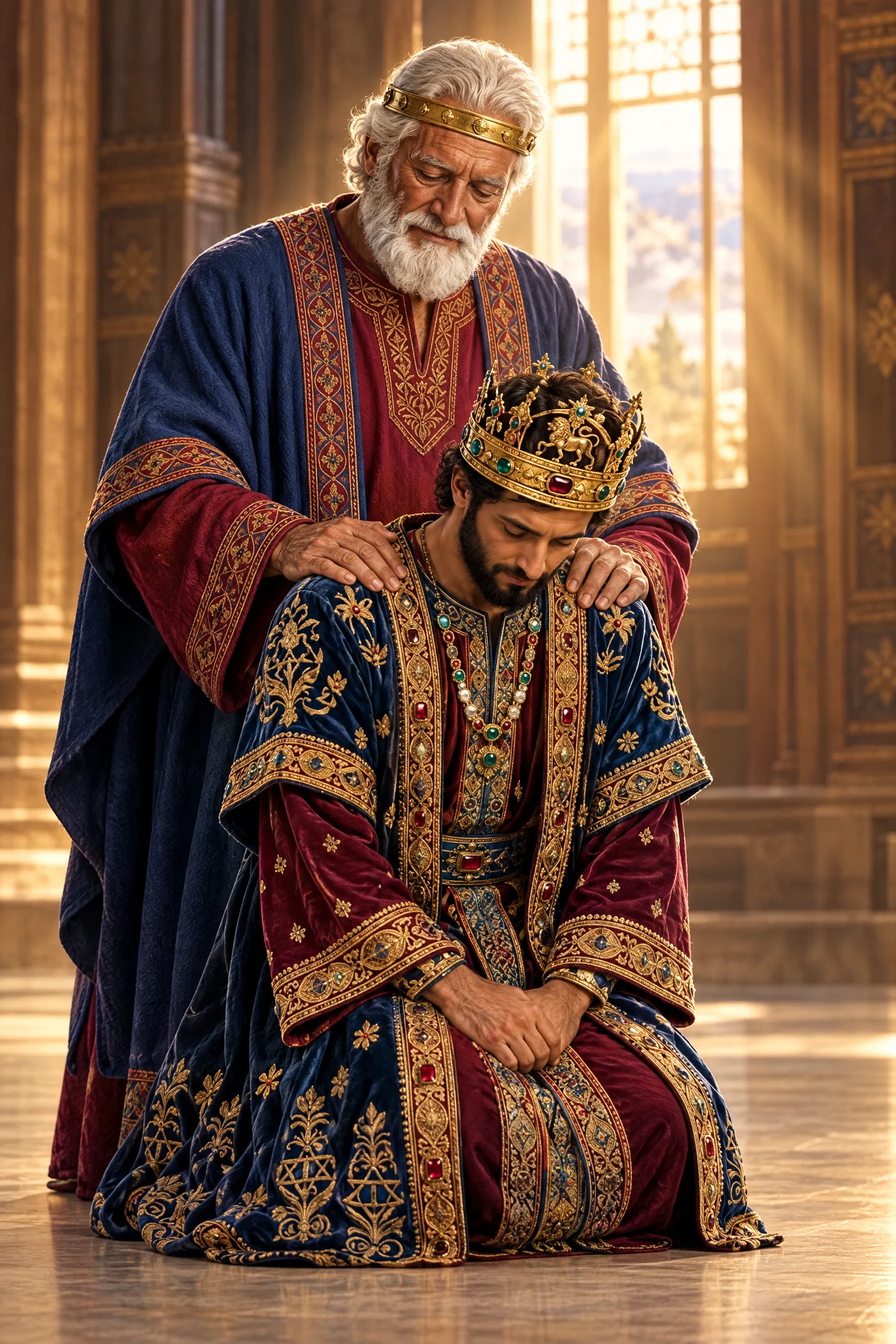David Blesses Solomon the New King