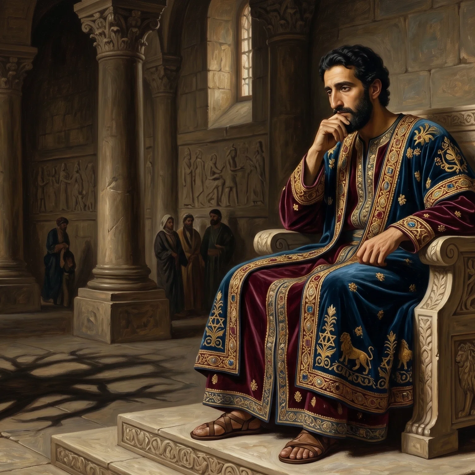 The Weary King Reflects Alone