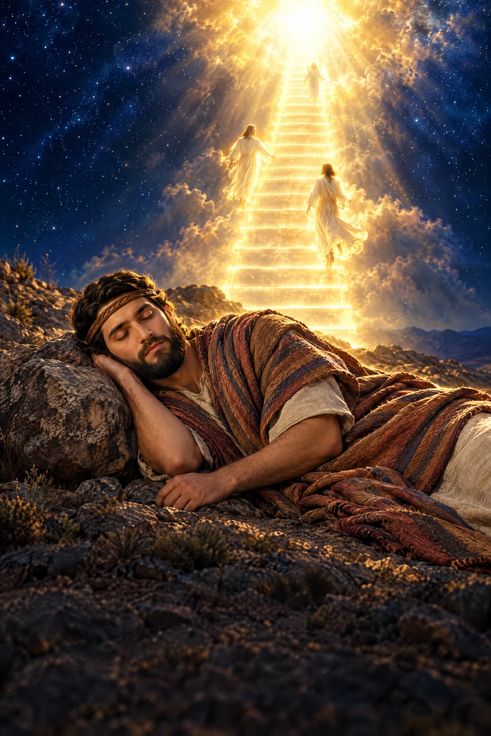 Jacob Sleeps and Dreams of the Ladder