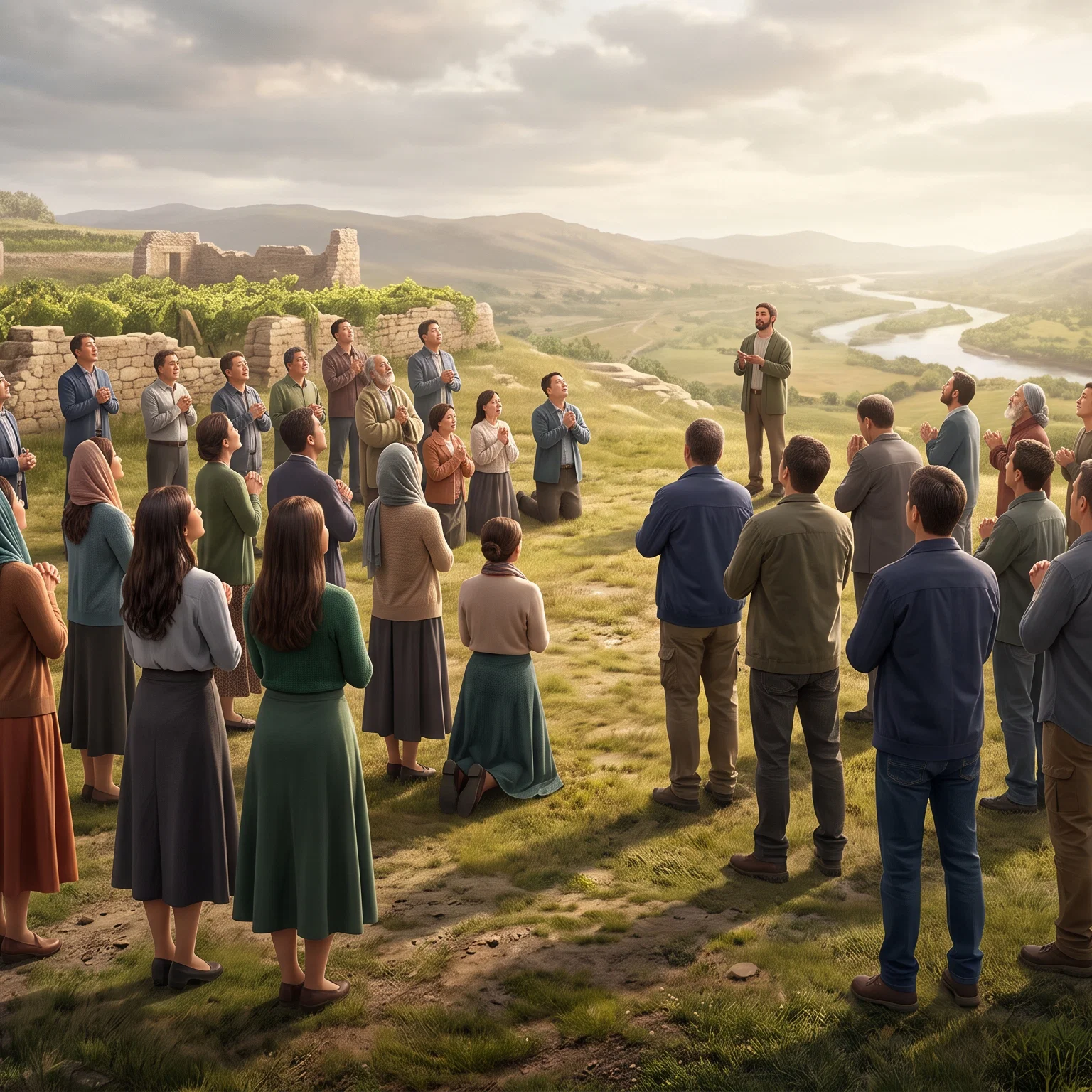 A Faithful Gathering in Humble Attire
