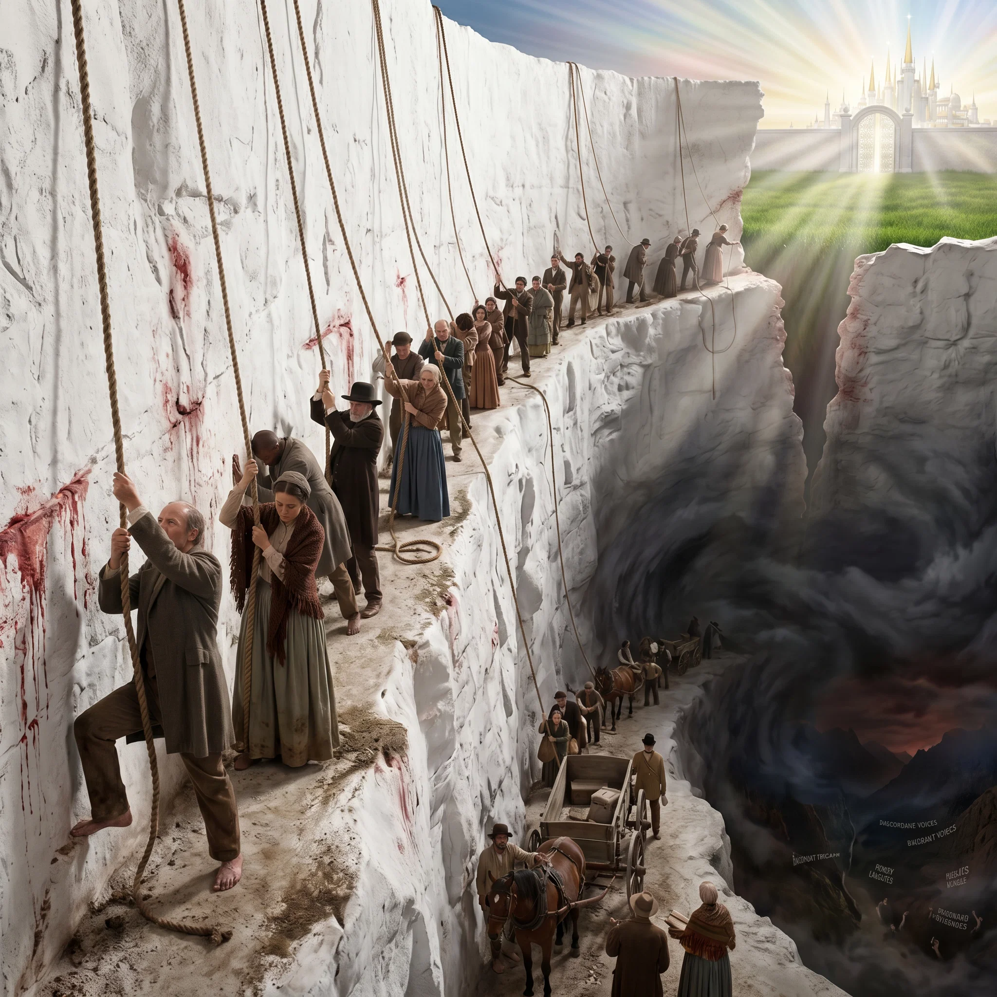 Pilgrims Ascending the Heavenly Pathway