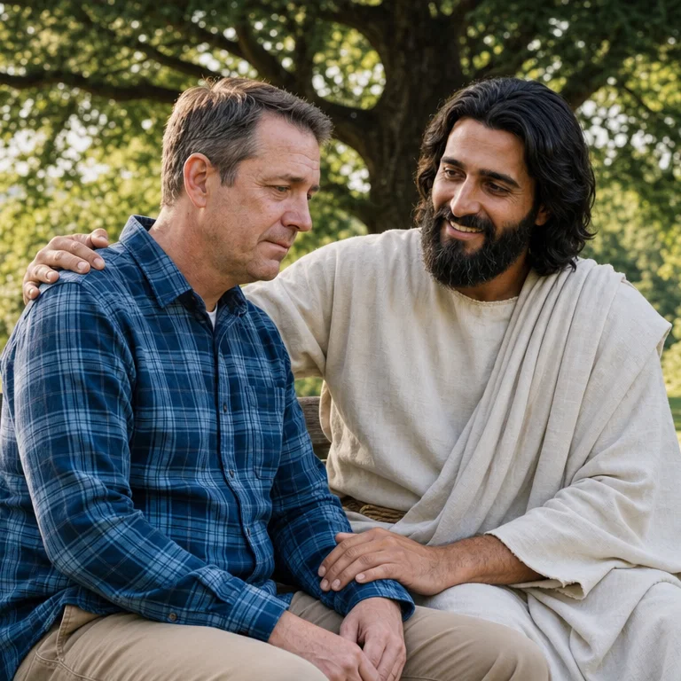 The Savior Comforting
