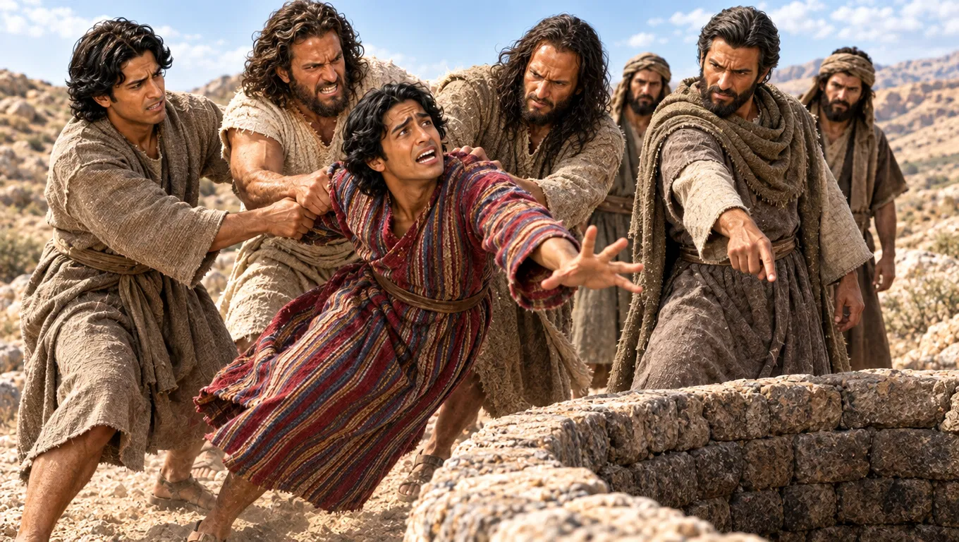 Joseph's Brothers Throw Him Into the Pit
