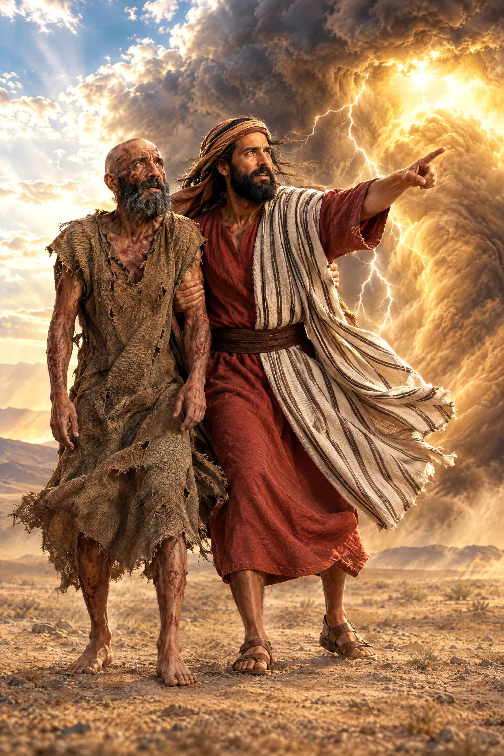 Elihu and Job Face the Whirlwind