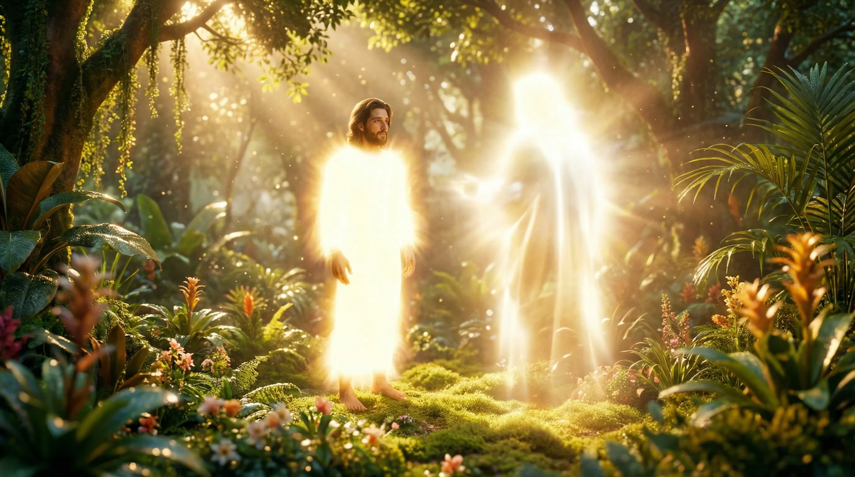God Speaking with Adam in the Garden of Eden