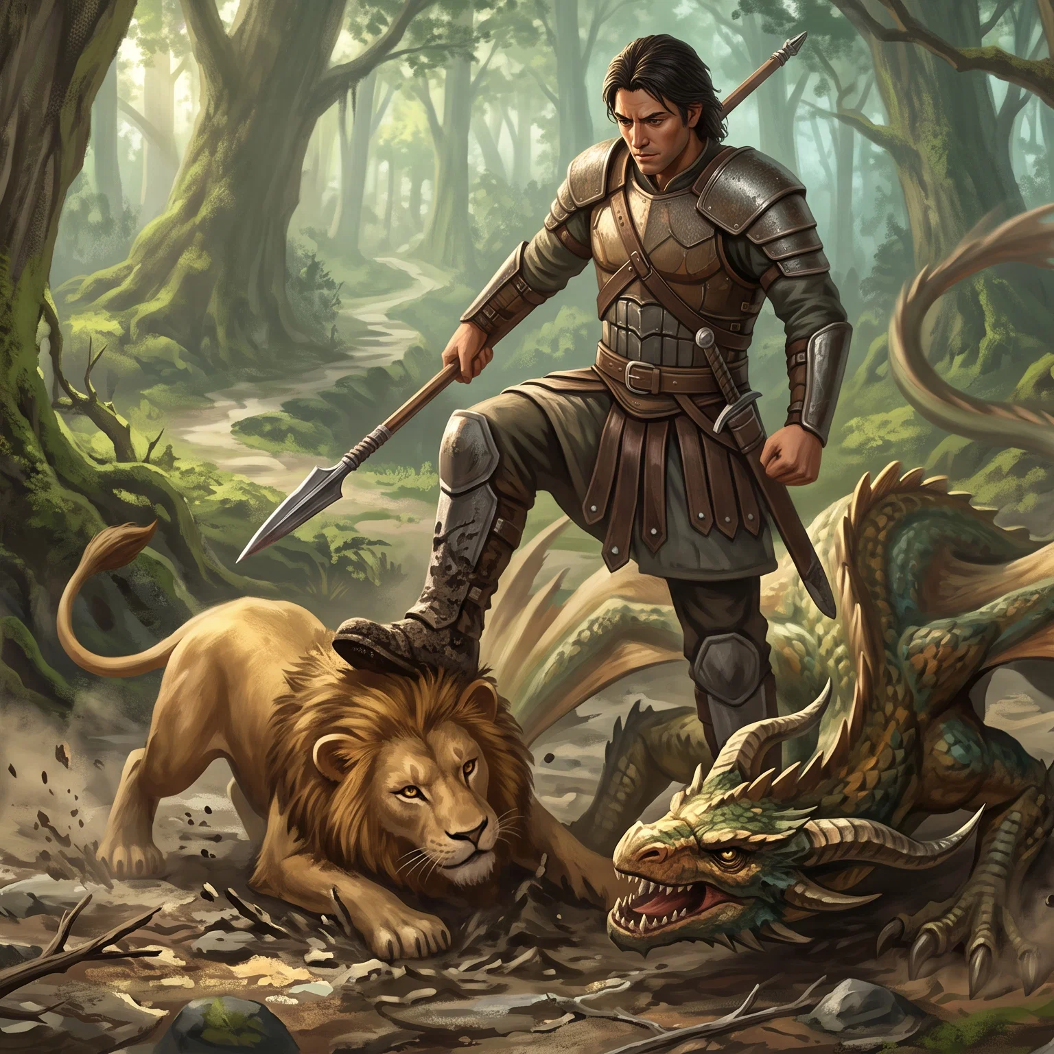 Triumph Over Ancient and Fierce Beasts