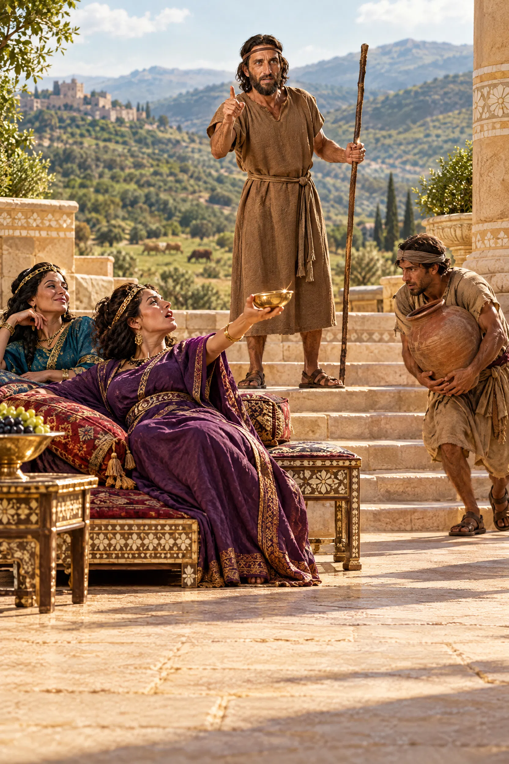 Amos Rebukes the Wealthy Women of Samaria
