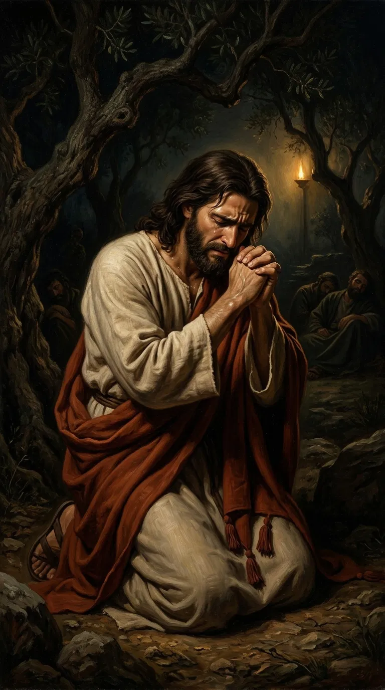 Jesus Prays in Gethsemane