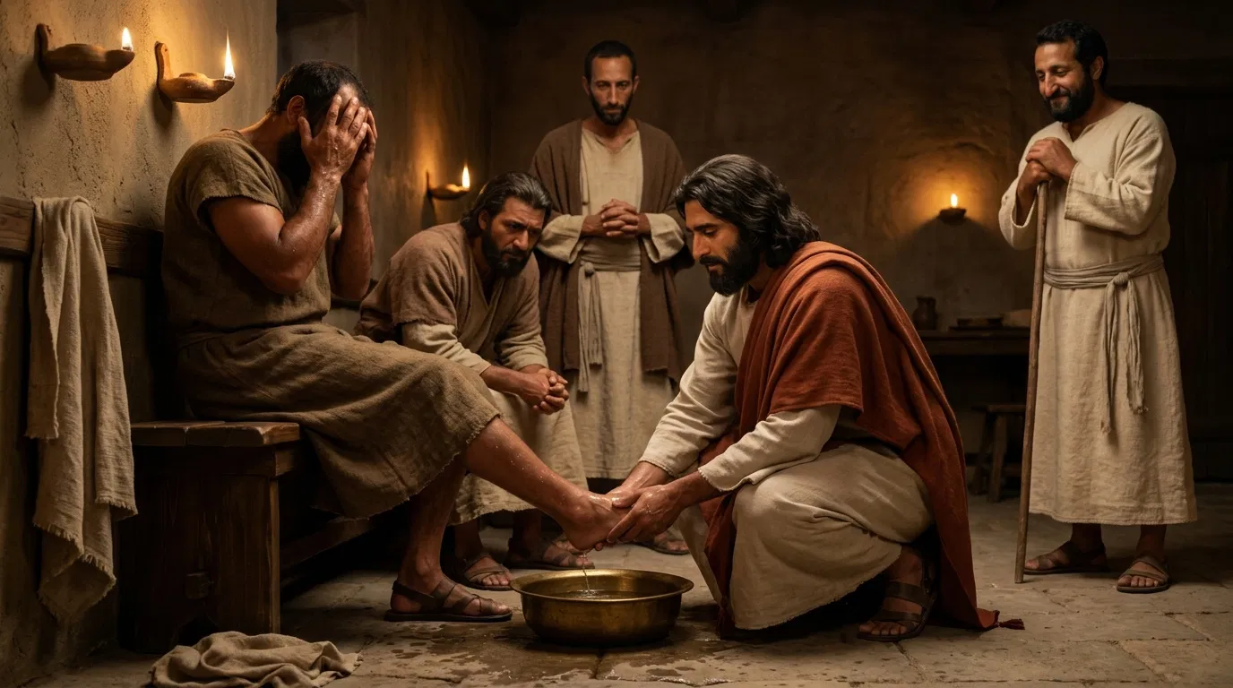 Jesus Washes a Disciple's Feet