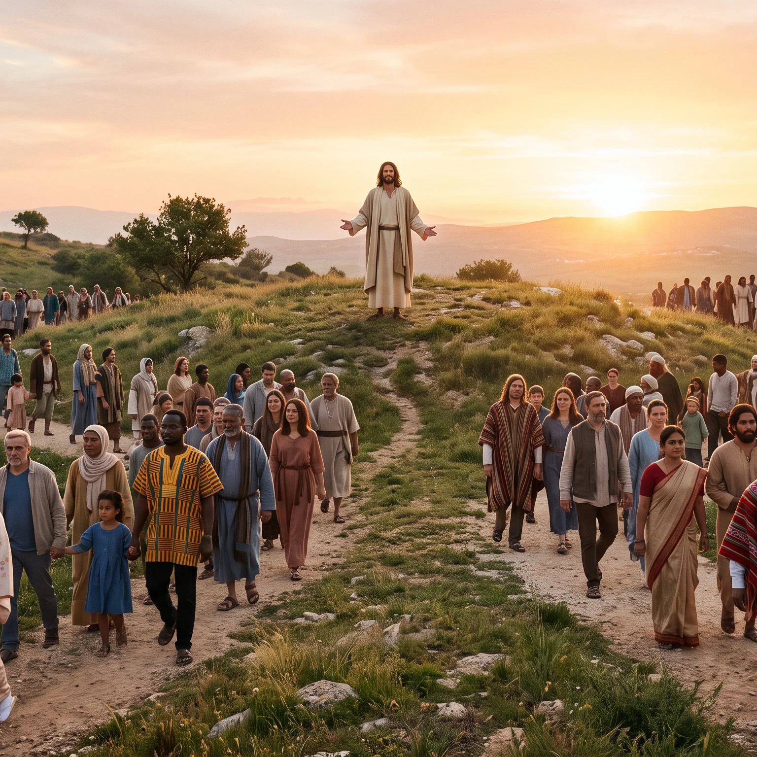 Gathering of Nations at Dawn