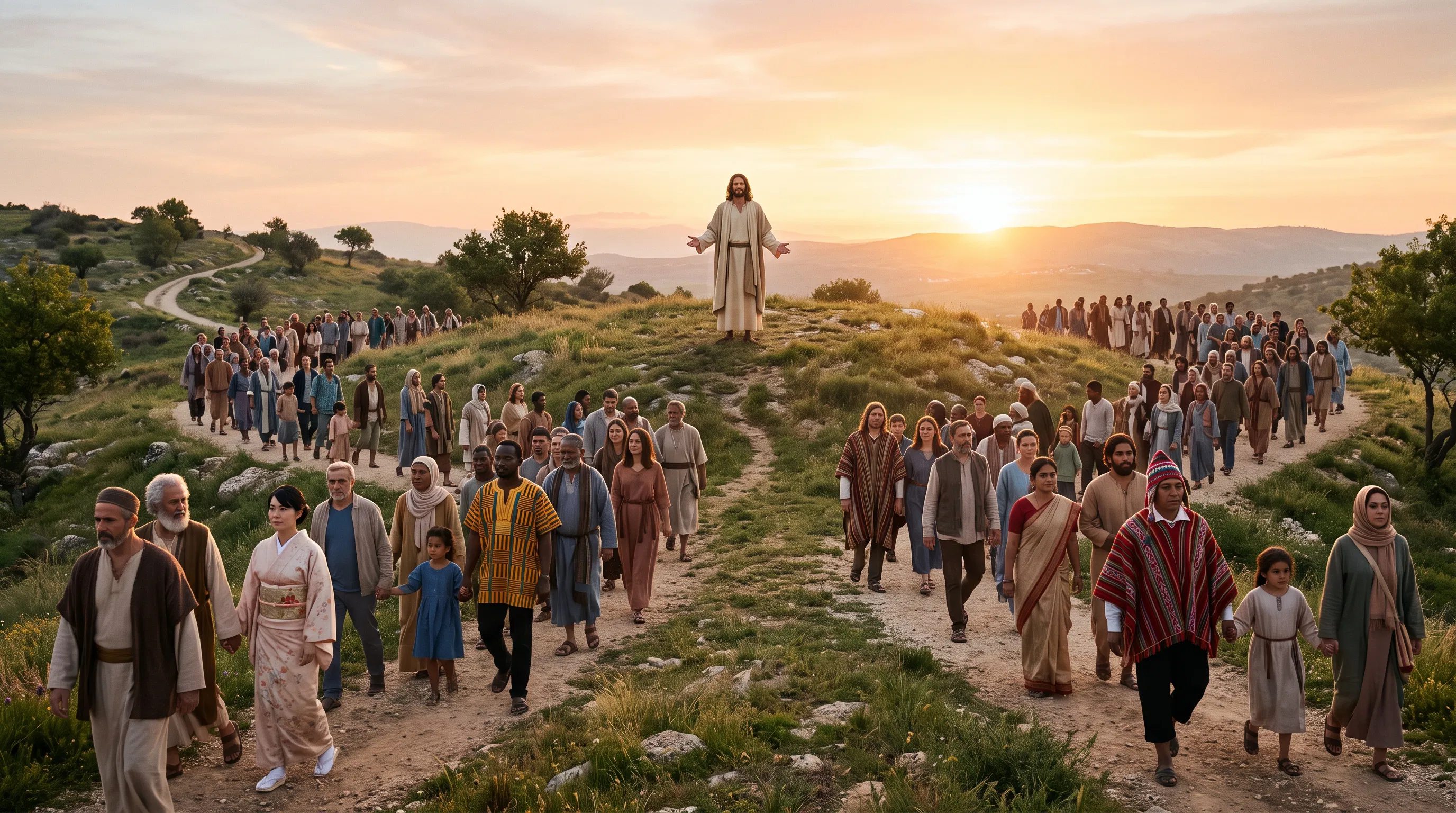 Gathering of Nations at Dawn