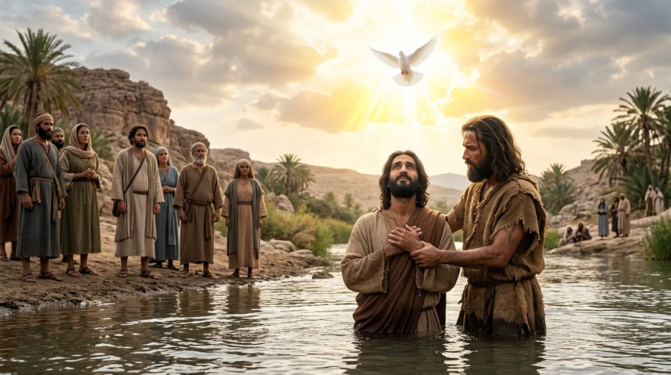 The Sacred Baptism in River Jordan