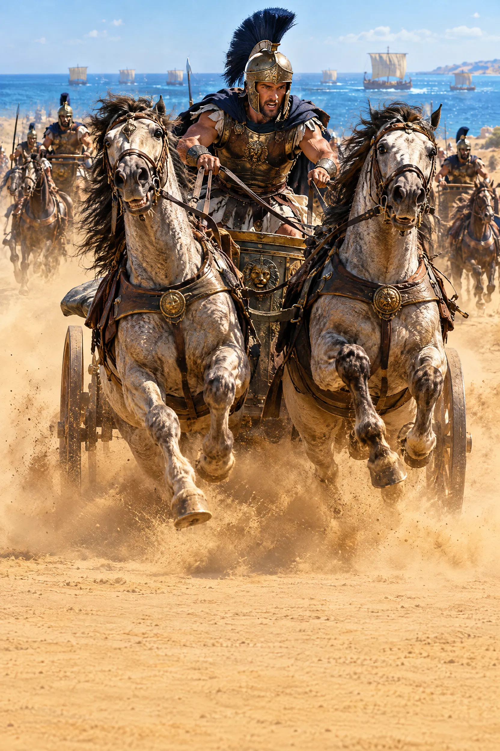 The King of the North Invades in a War Chariot