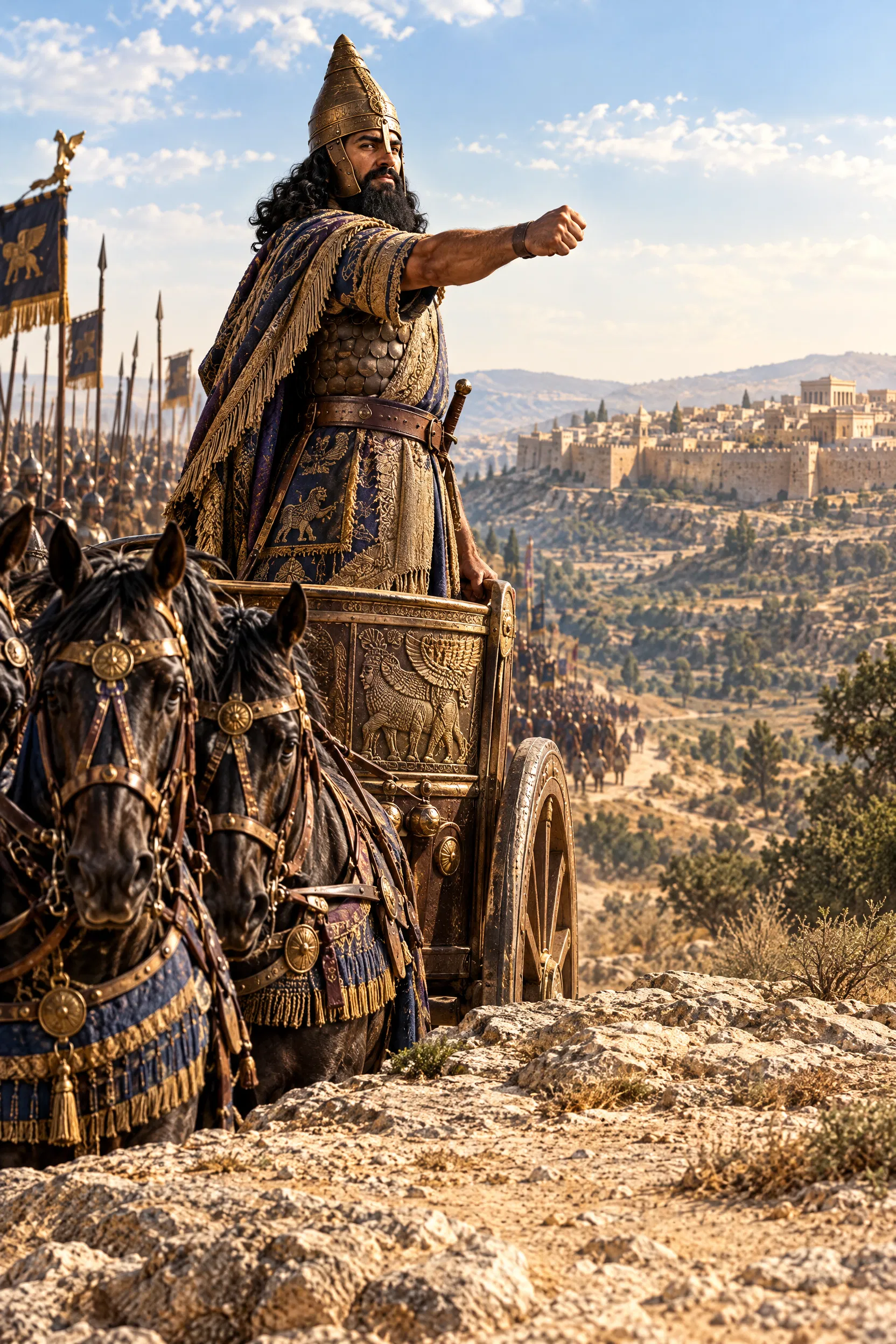 The Assyrian King Shakes His Fist at Jerusalem