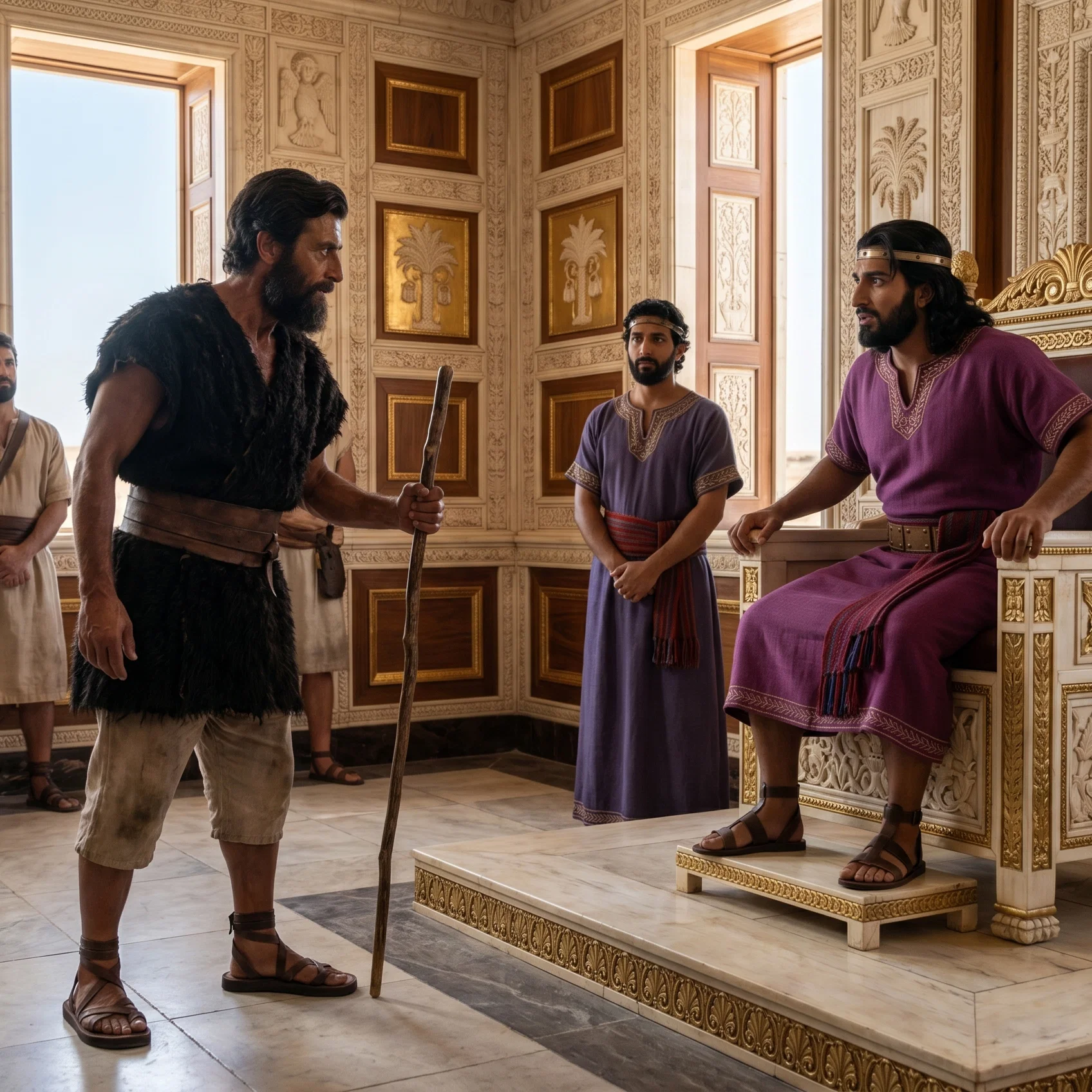Elijah Confronts Ahab in the Palace