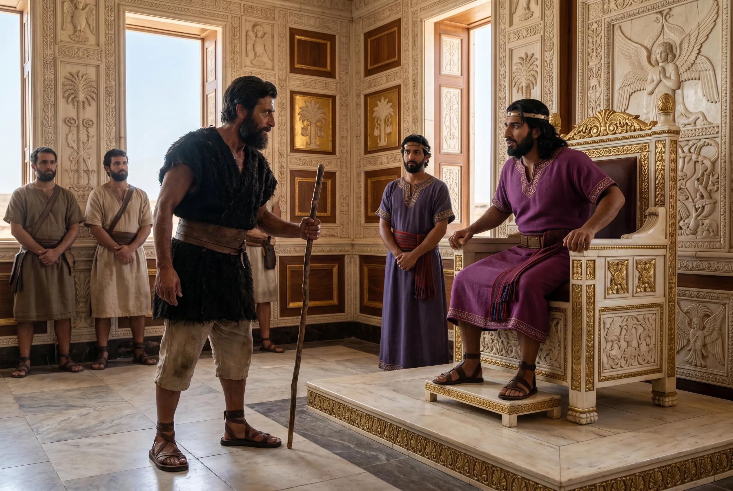 Elijah Confronts Ahab in the Palace