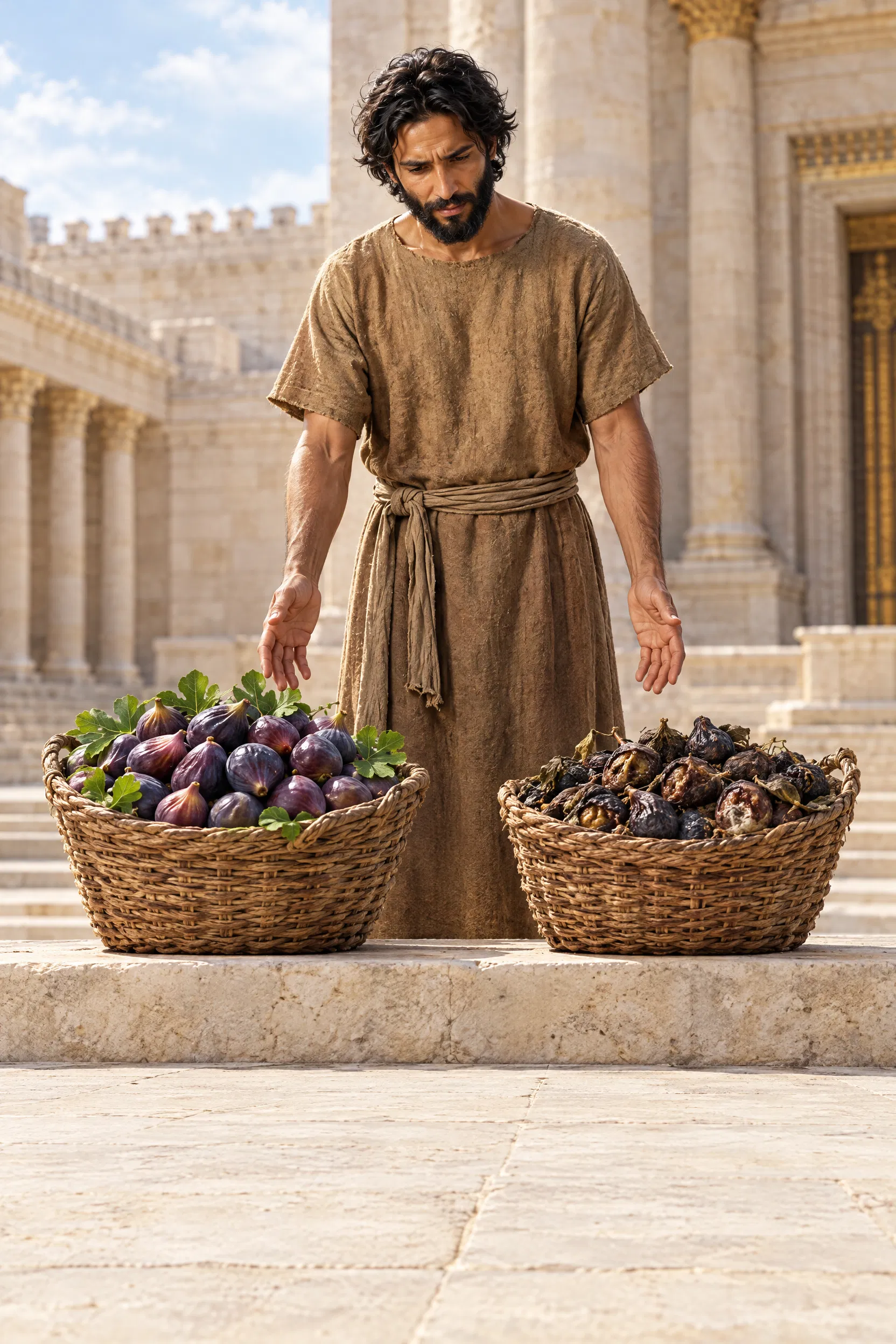 Jeremiah Looks at Two Baskets of Figs