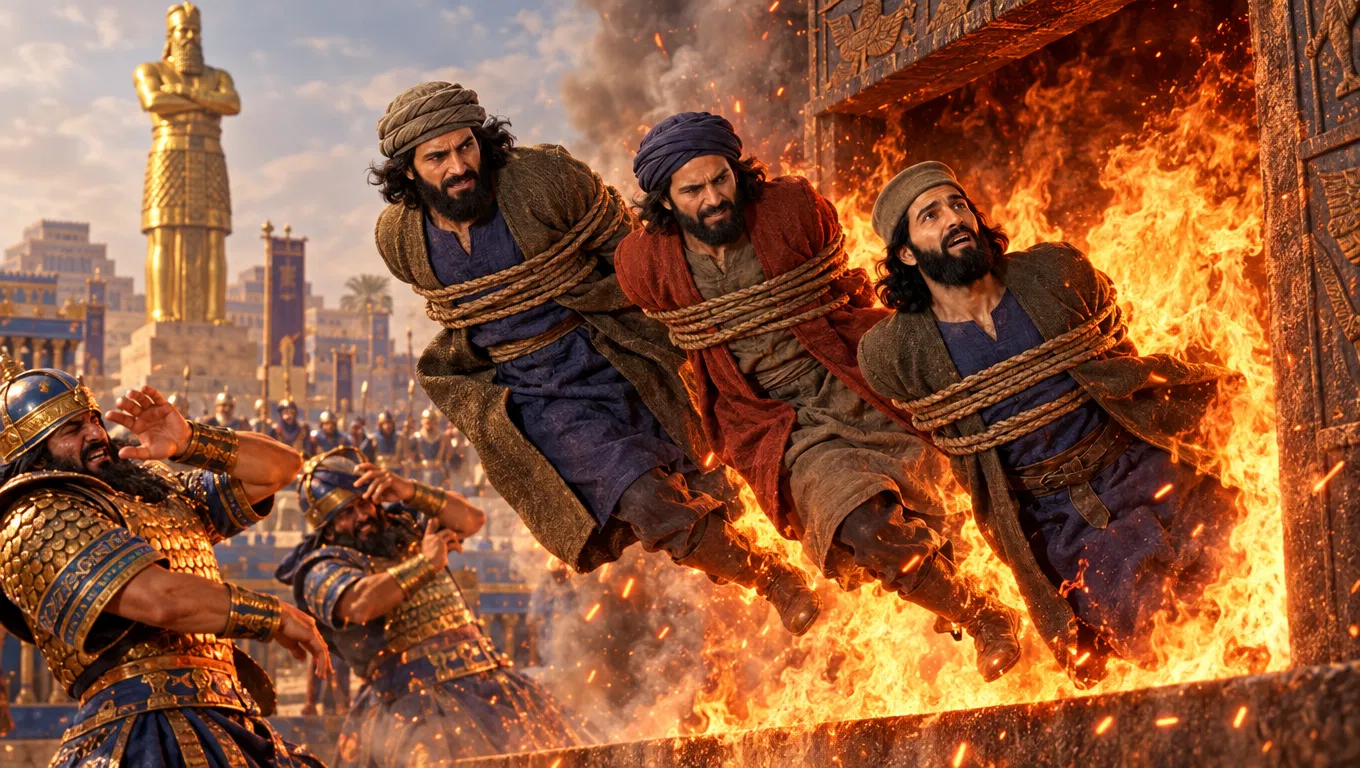 The Three Hebrews Thrown Into the Fiery Furnace