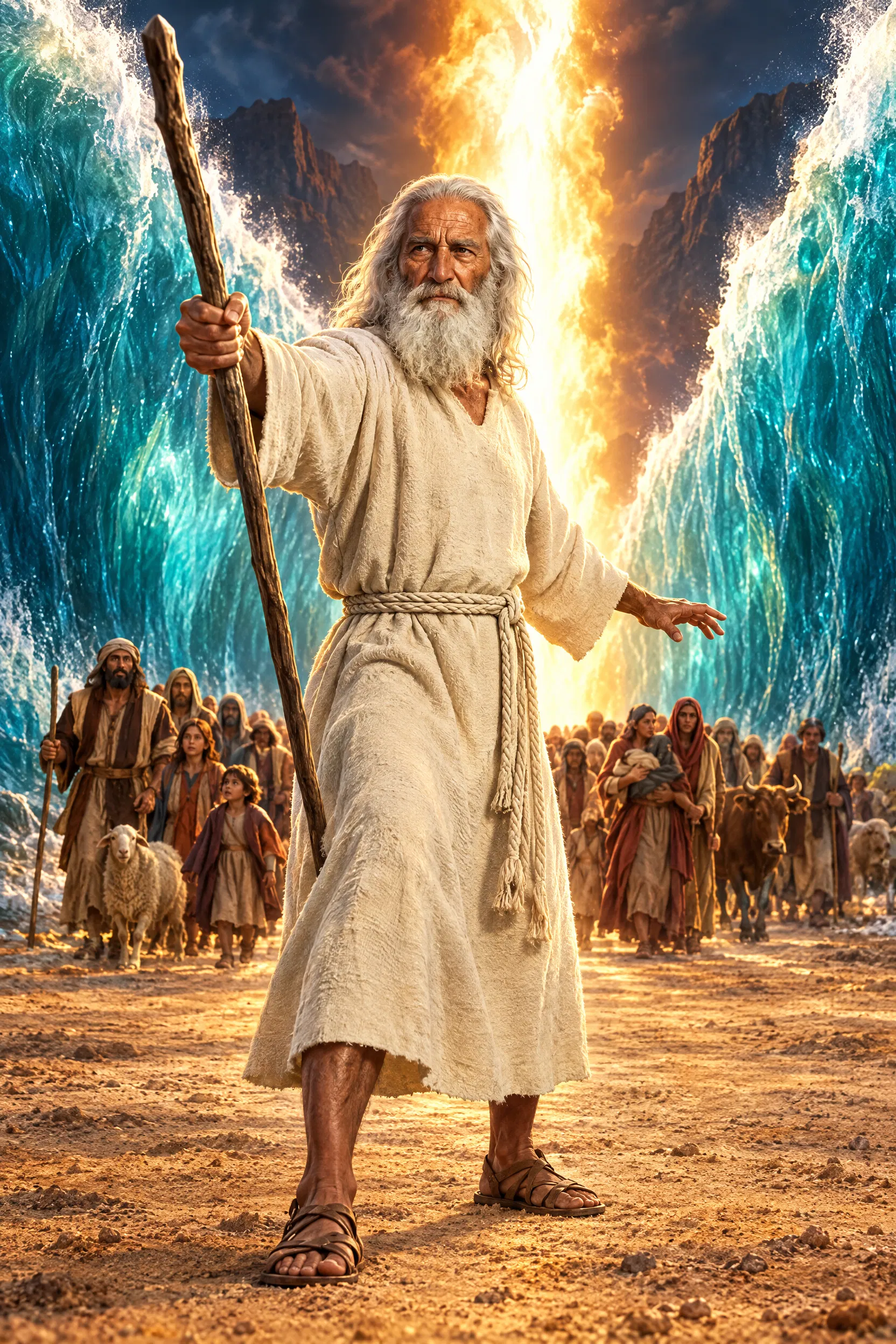 Moses Leads Israel Through the Sea