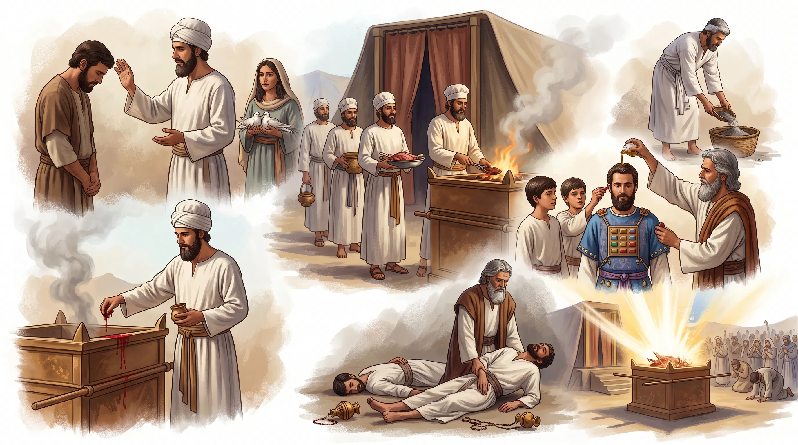 Offerings, Priest Ordination and the Death of Nadab and Abihu