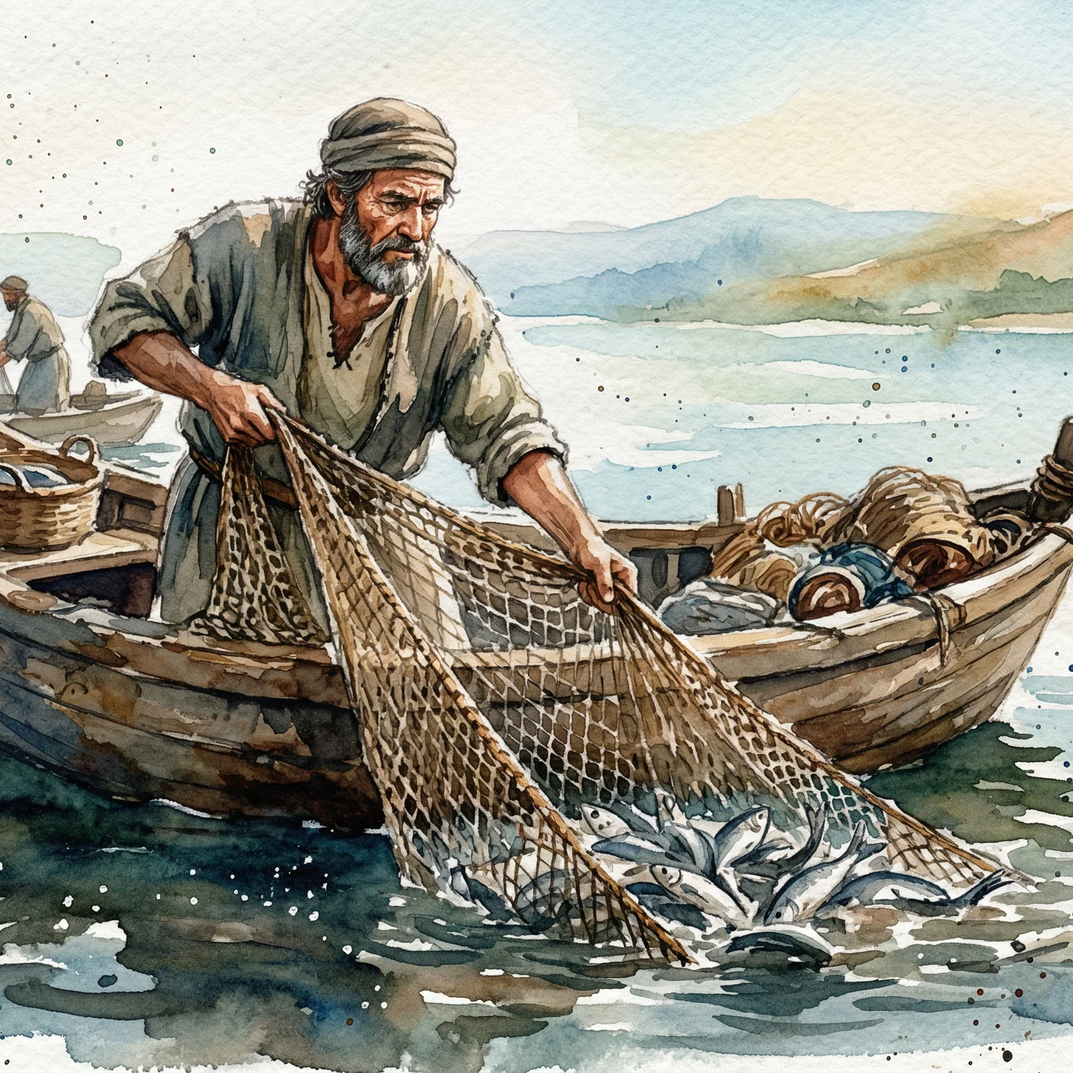 Casting Nets Upon The Sea Of Galilee