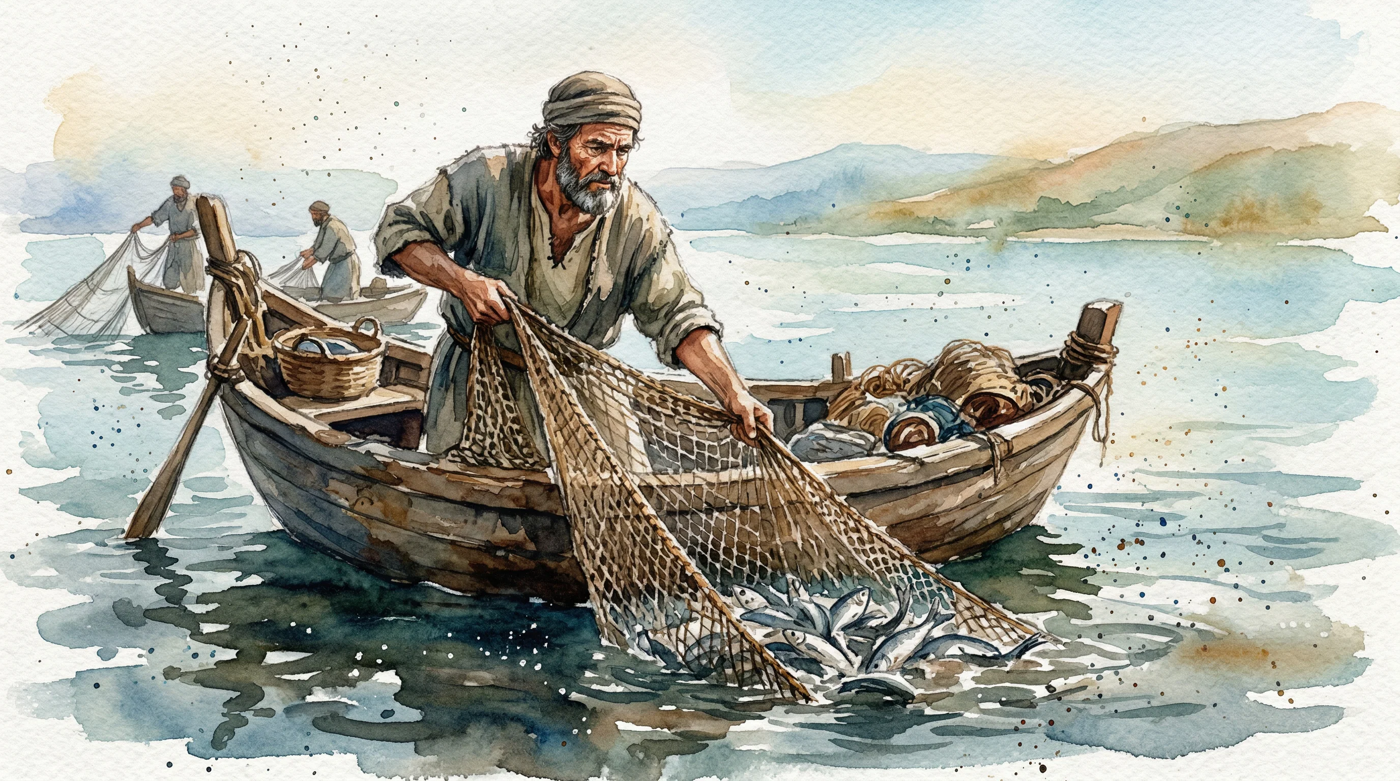 Casting Nets Upon The Sea Of Galilee