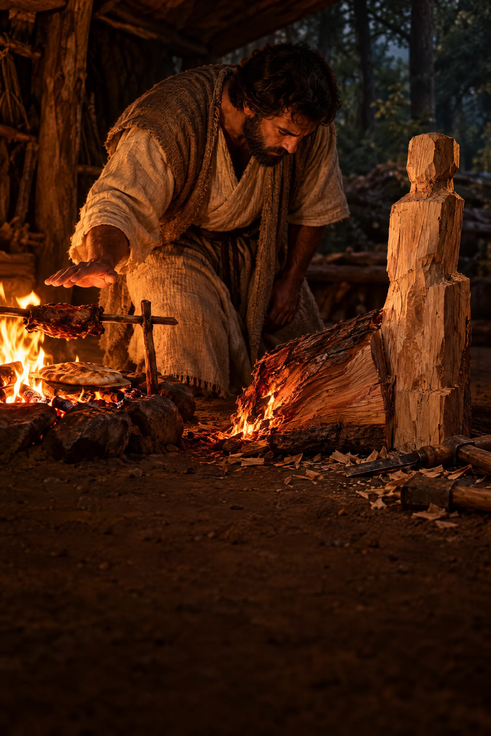 The Idol Maker Burns Half His Log