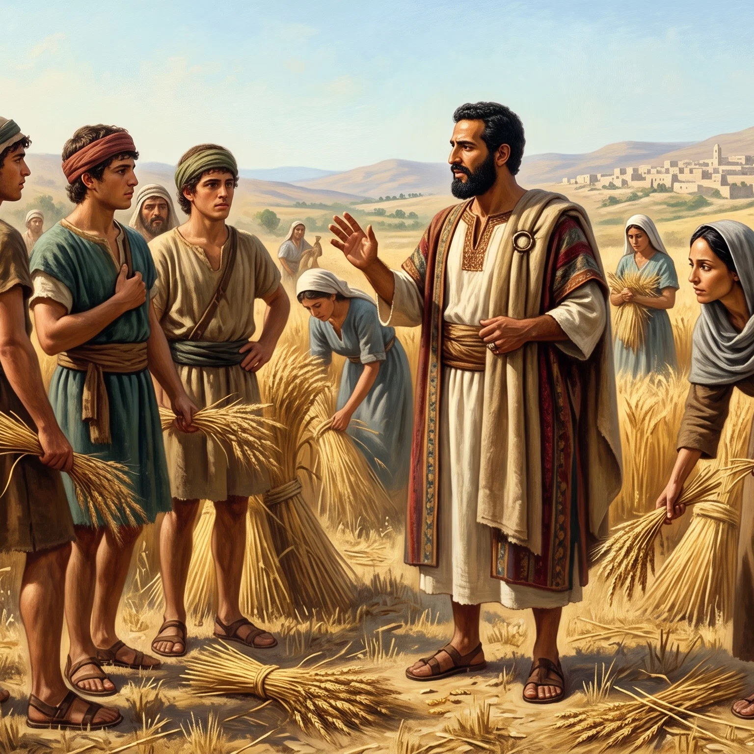 Ruth Gleaning in the Golden Fields