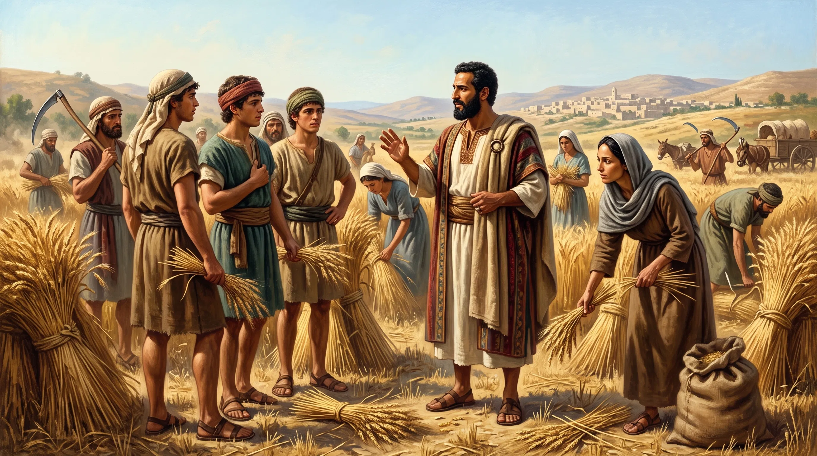 Ruth Gleaning in the Golden Fields