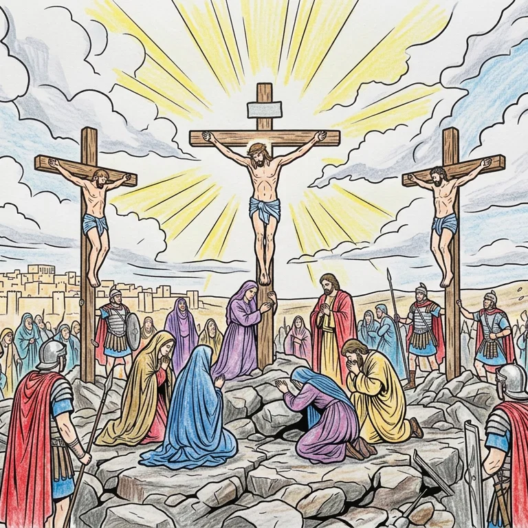 Crayons and Faith Bible Coloring Page