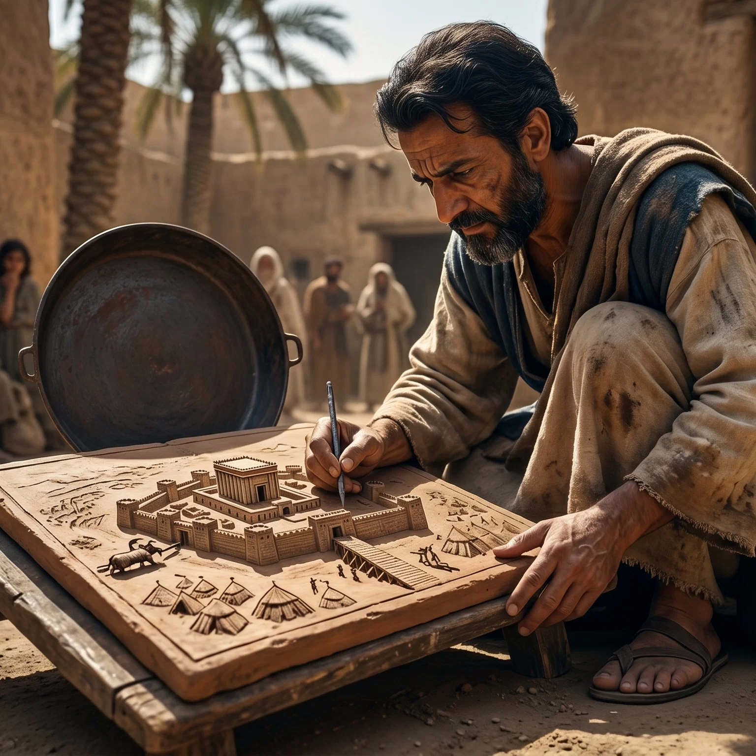 Ezekiel Engraving the Siege of Jerusalem