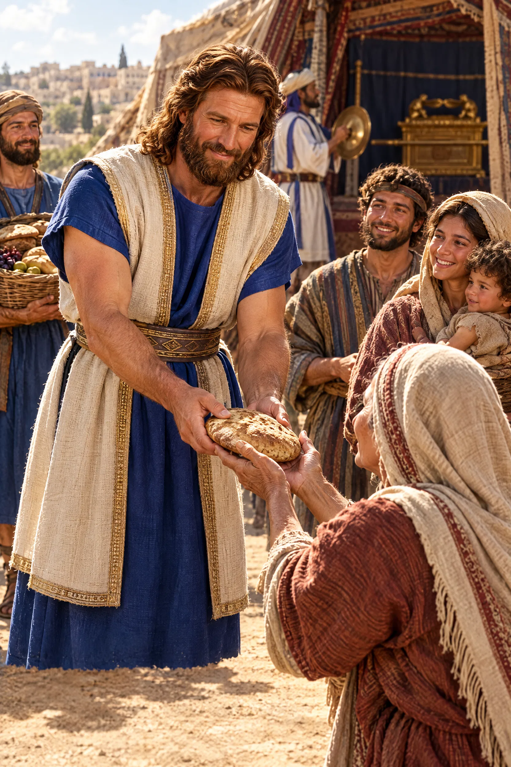 David Gives Bread to the People