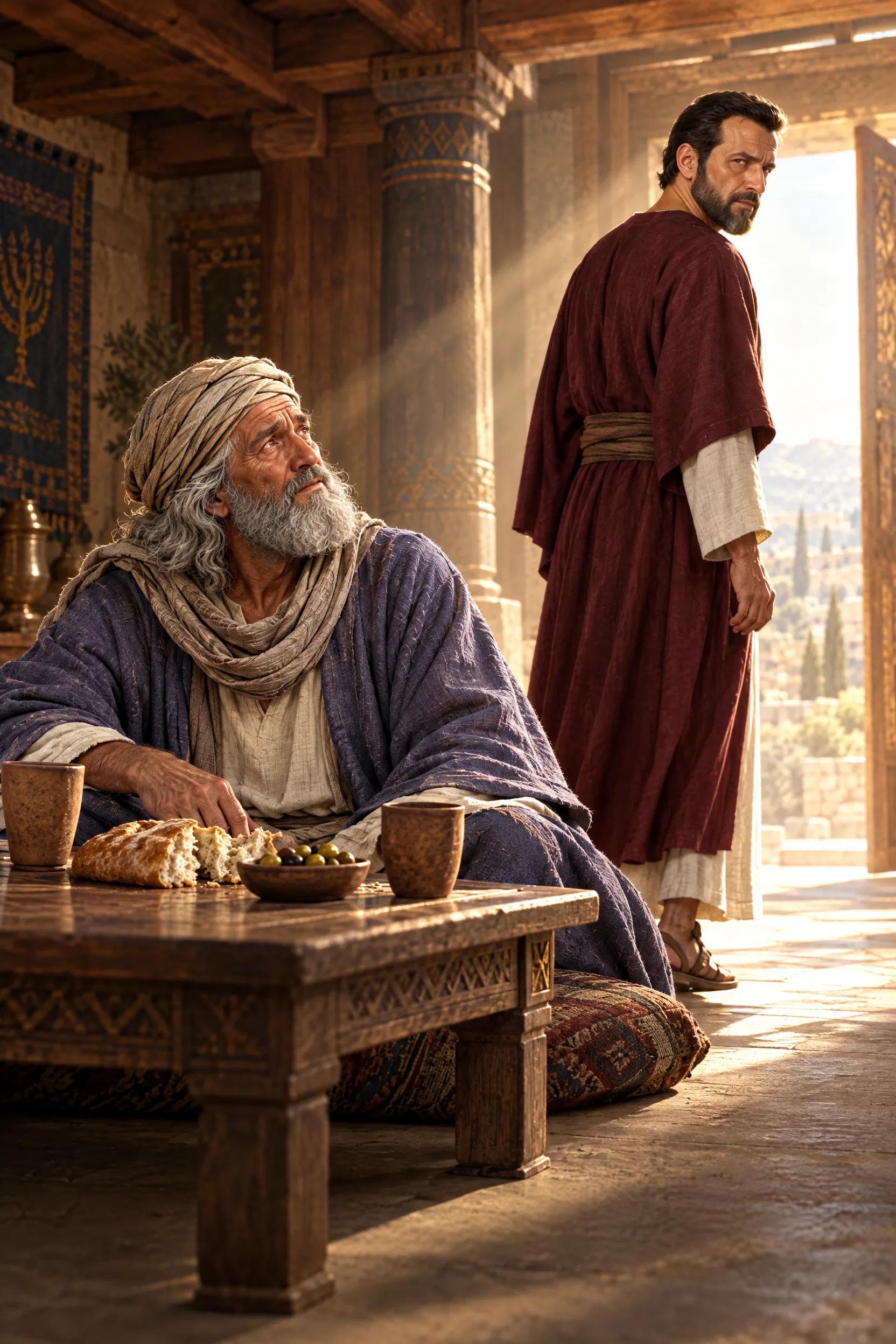 David Betrayed by a Trusted Friend at Table