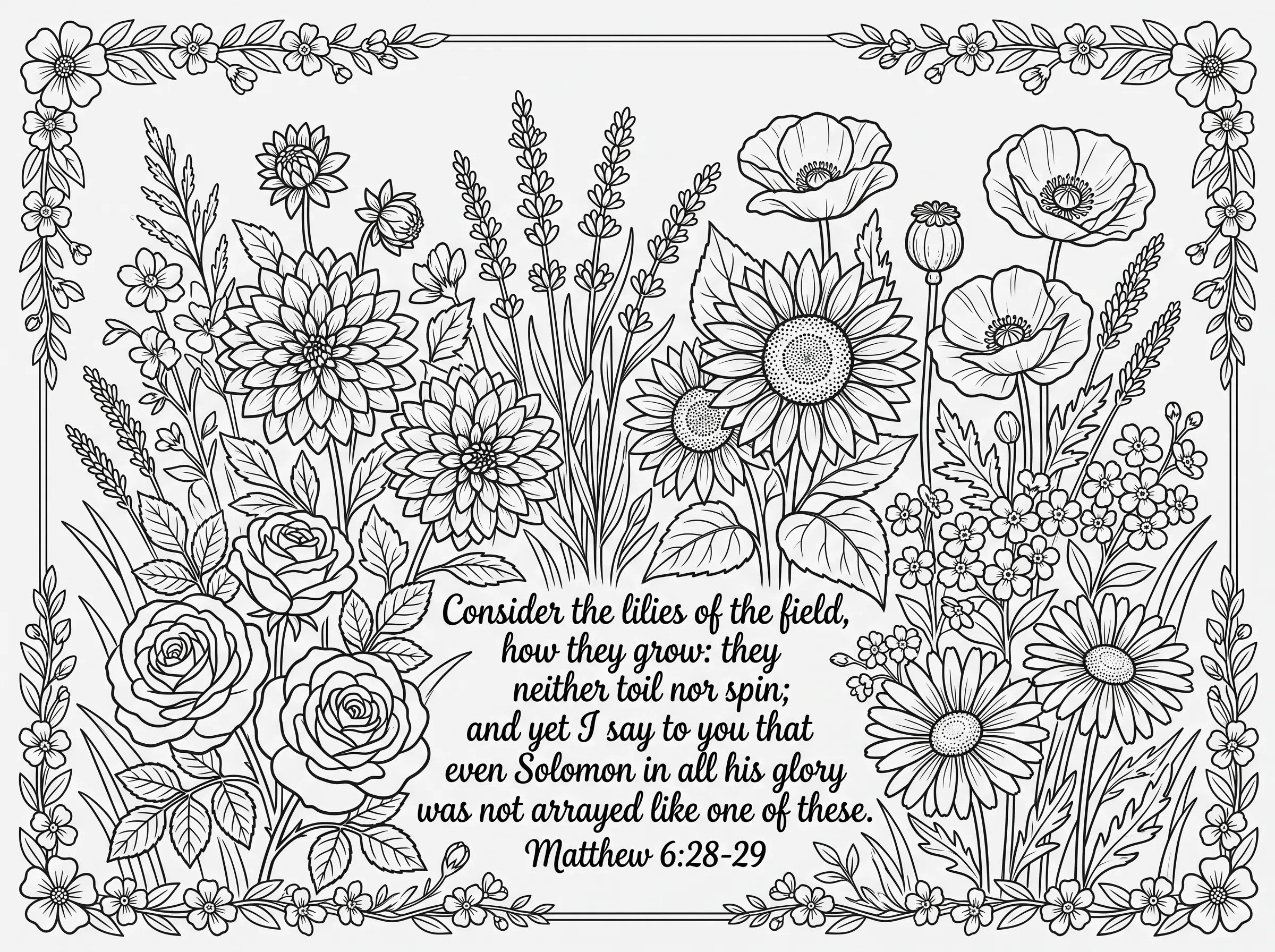 Divine Beauty Among the Wildflowers