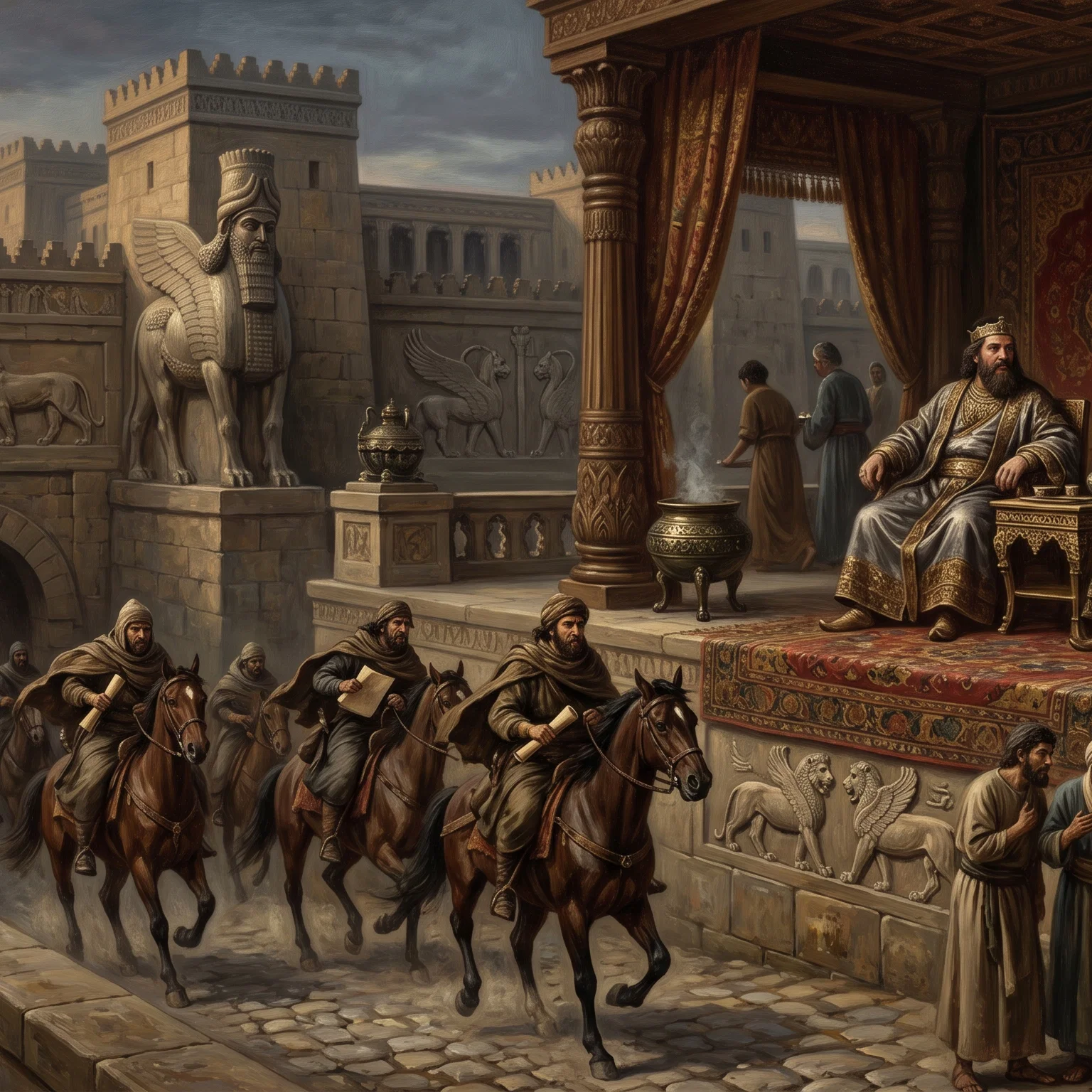 The King and Haman's Decree