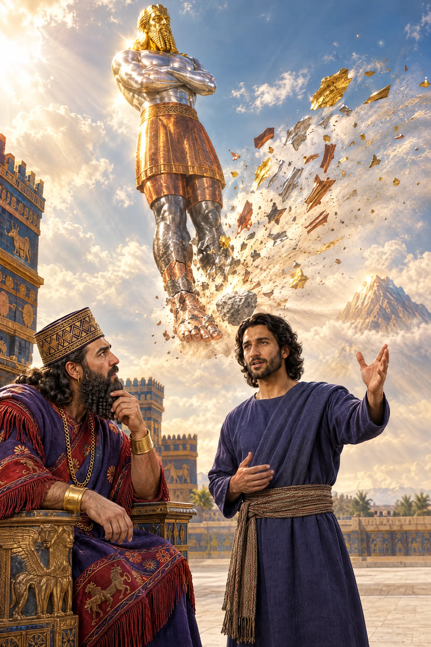 Daniel Explains the Great Image to Nebuchadnezzar